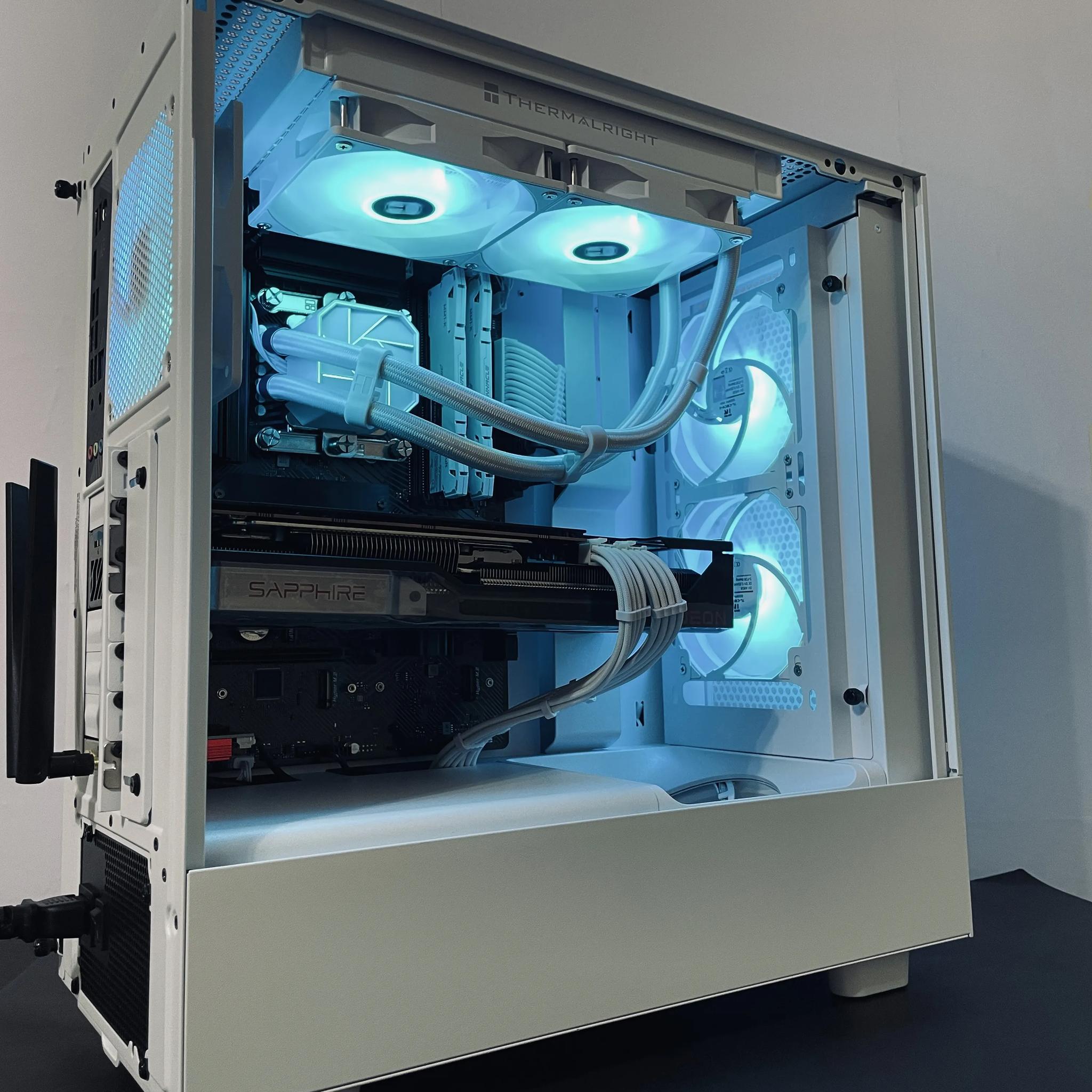 ❄️Liquid Cooled 4K/1440p White Gaming PC - RX 6800 XT 16GB ● i5 12600KF ● 32GB RAM ● 1TB NVMe SSD