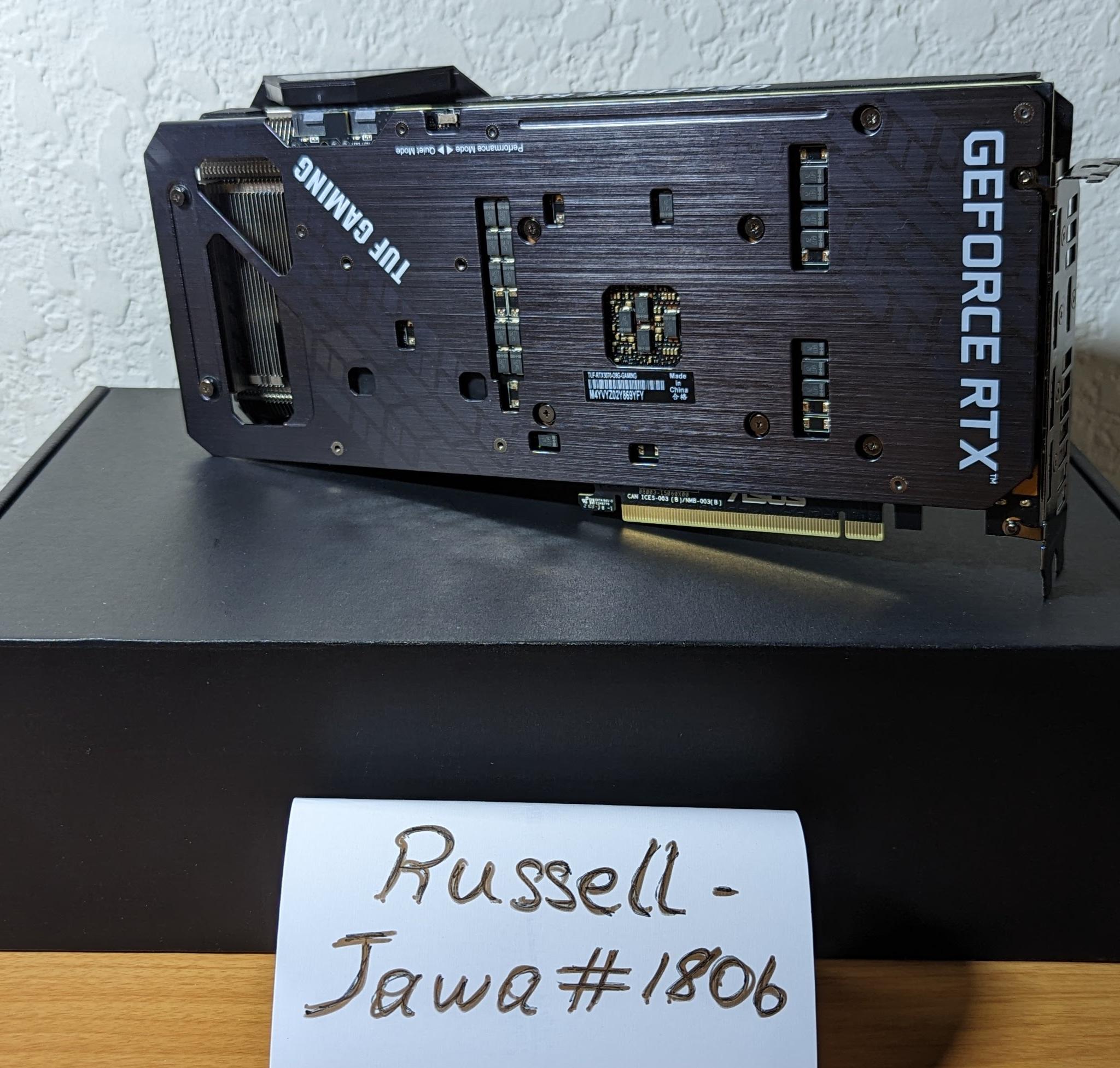 RTX 3070 ASUS TUF GAMING 8Gb in Great Condition For Sale