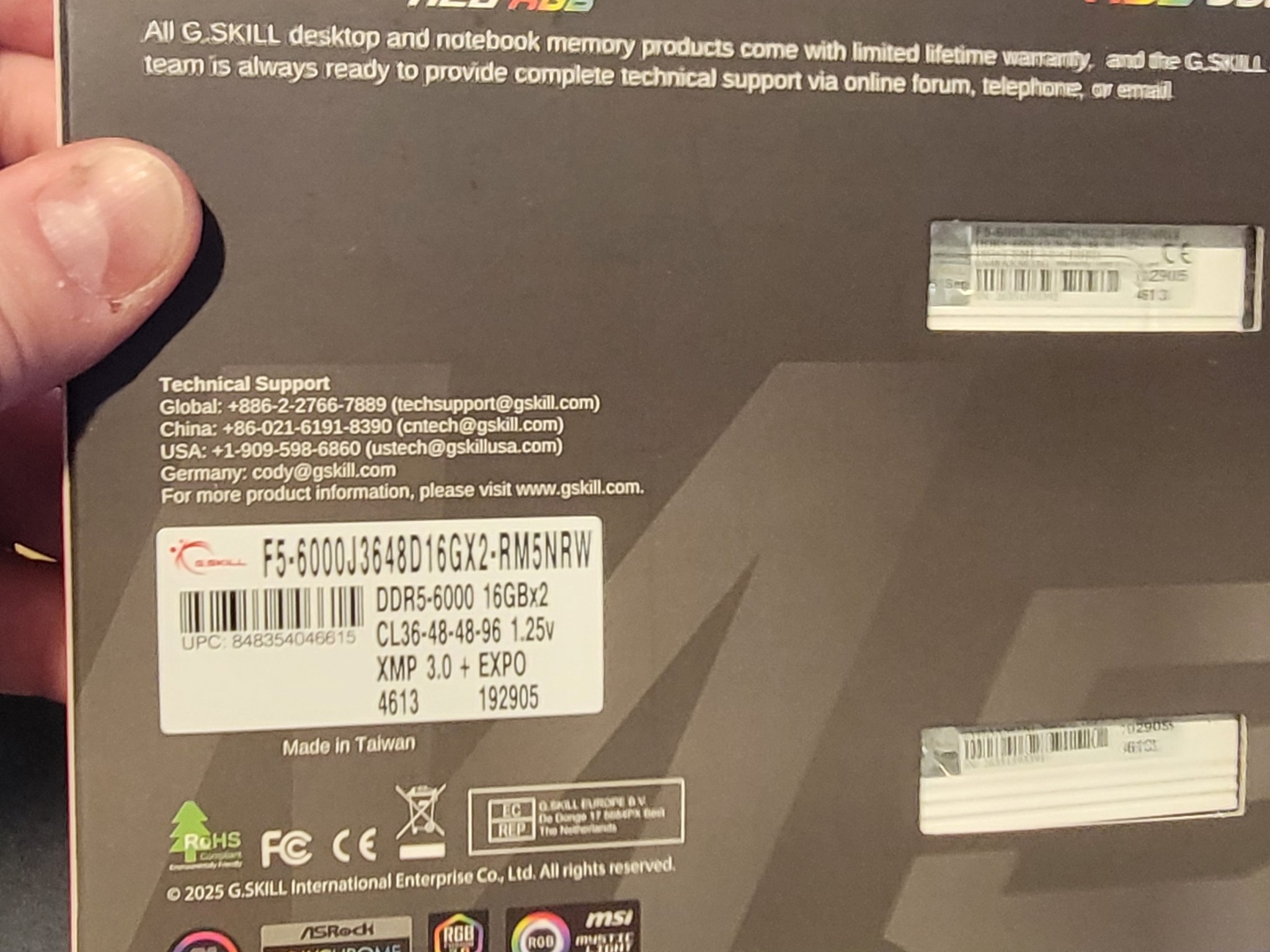 Ripjaws M5 Neo RGB Series DDR5 RAM (AMD EXPO) 32GB (2x16GB)