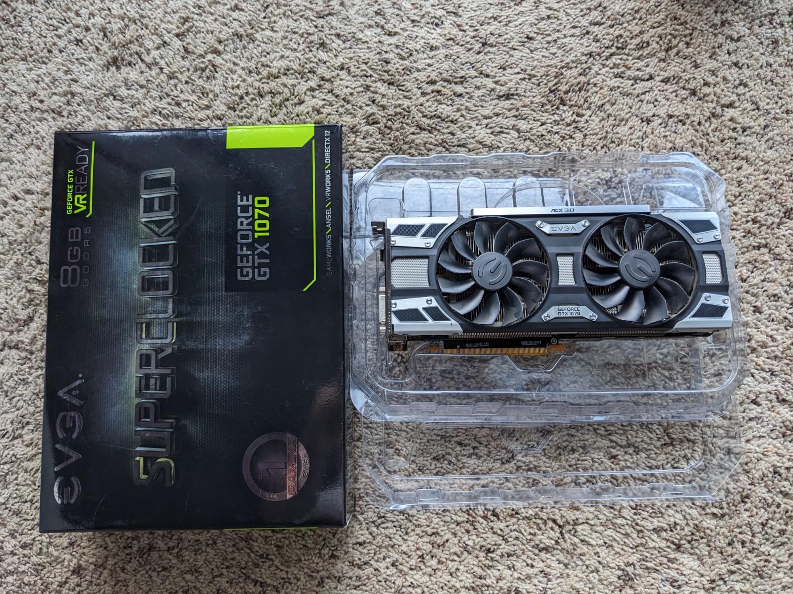EVGA GeForce GTX 1070 8 GB SC GAMING ACX 3.0 Video Card