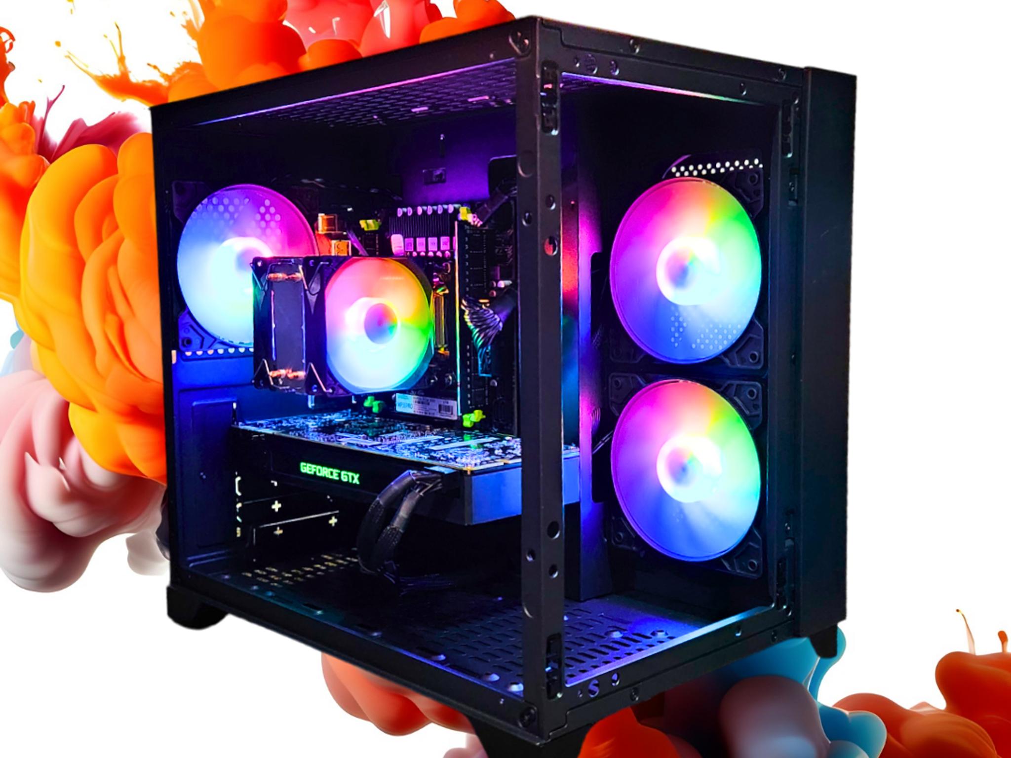 💡Spotlight🔦: GTX 1070 8GB | Xeon E5-2650 V3 | 16GB DDR4 RAM | 1TB SSD | 5 Fans | Black RGB PC