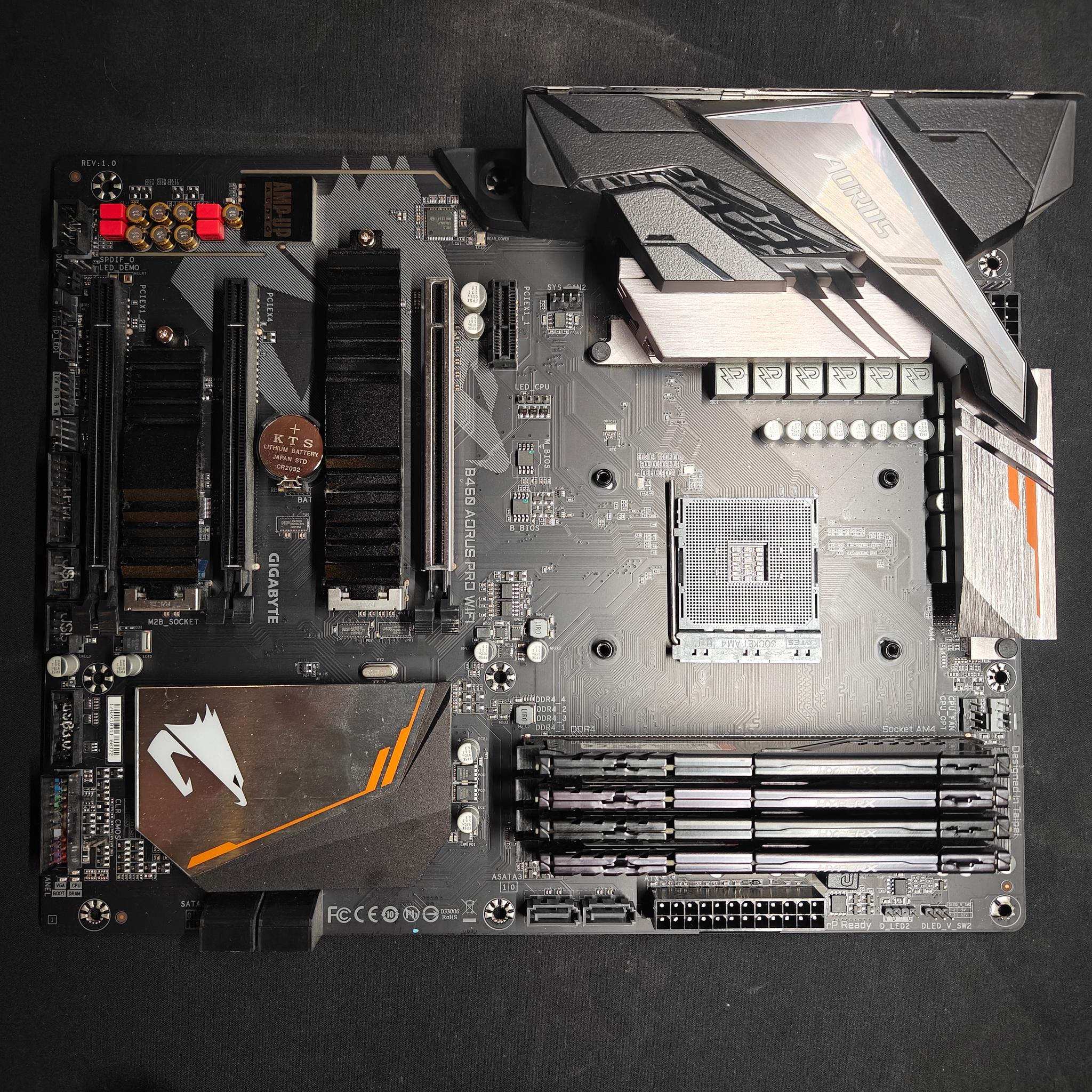 Gigabyte B450 AORUS Pro WiFi AM4 Motherboard & 16GB DDR4 RAM