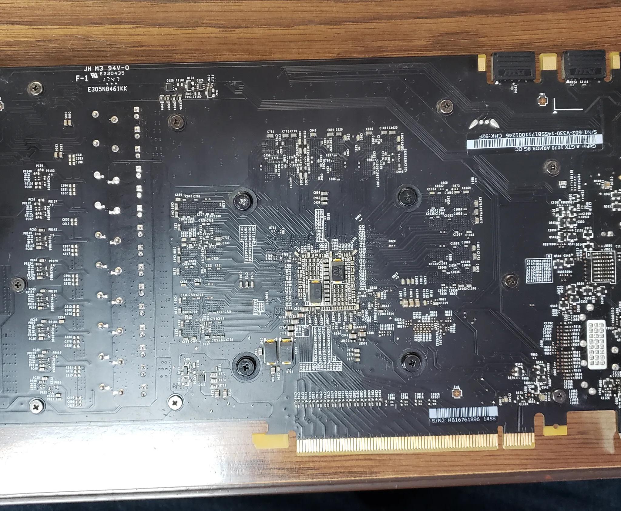 MSi GTX 1070 Armor 8G OC