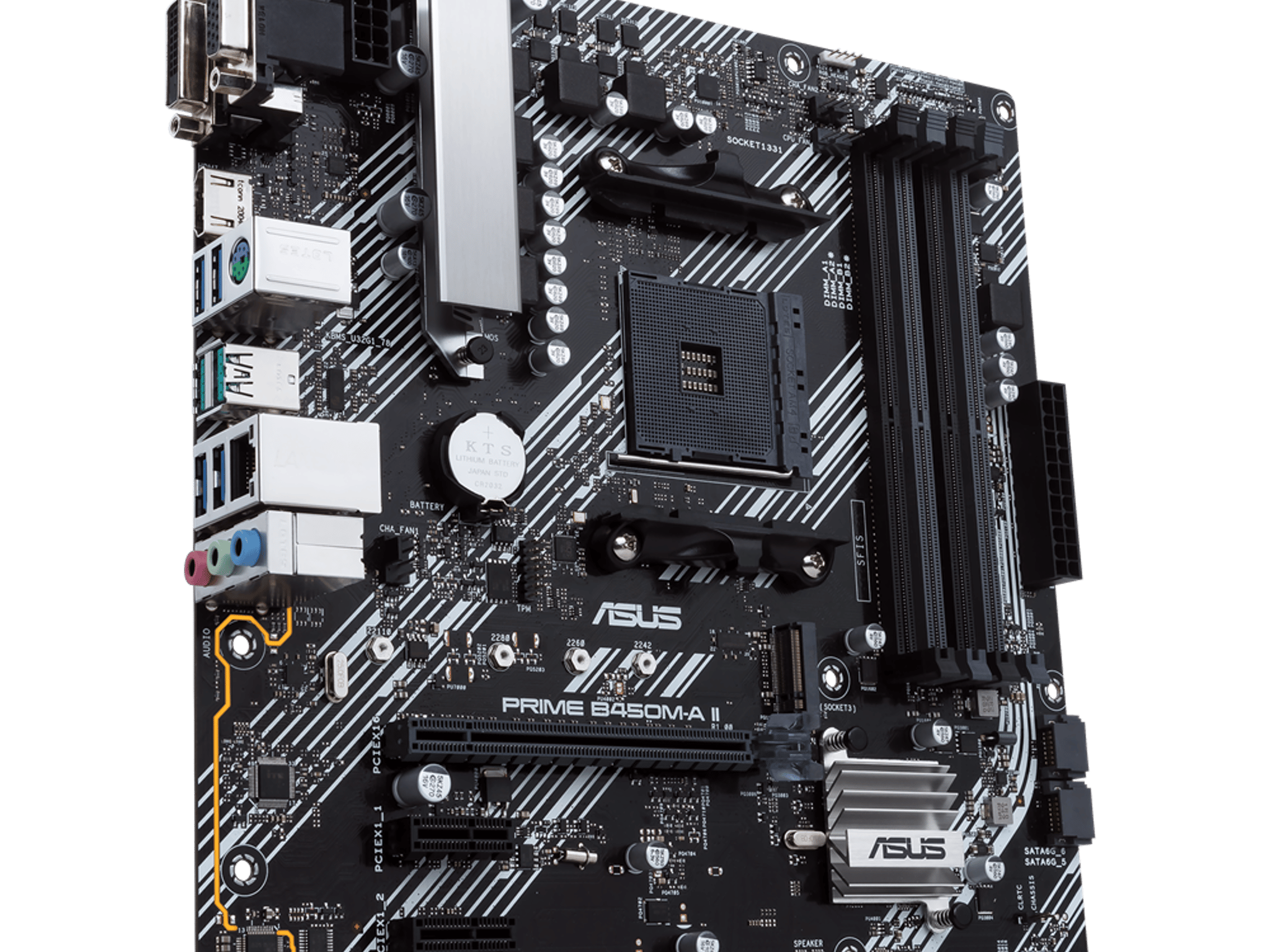 ASUS PRIME B450M-A II AMD Socket AM4 MicroATX M.2 Desktop Motherboard A