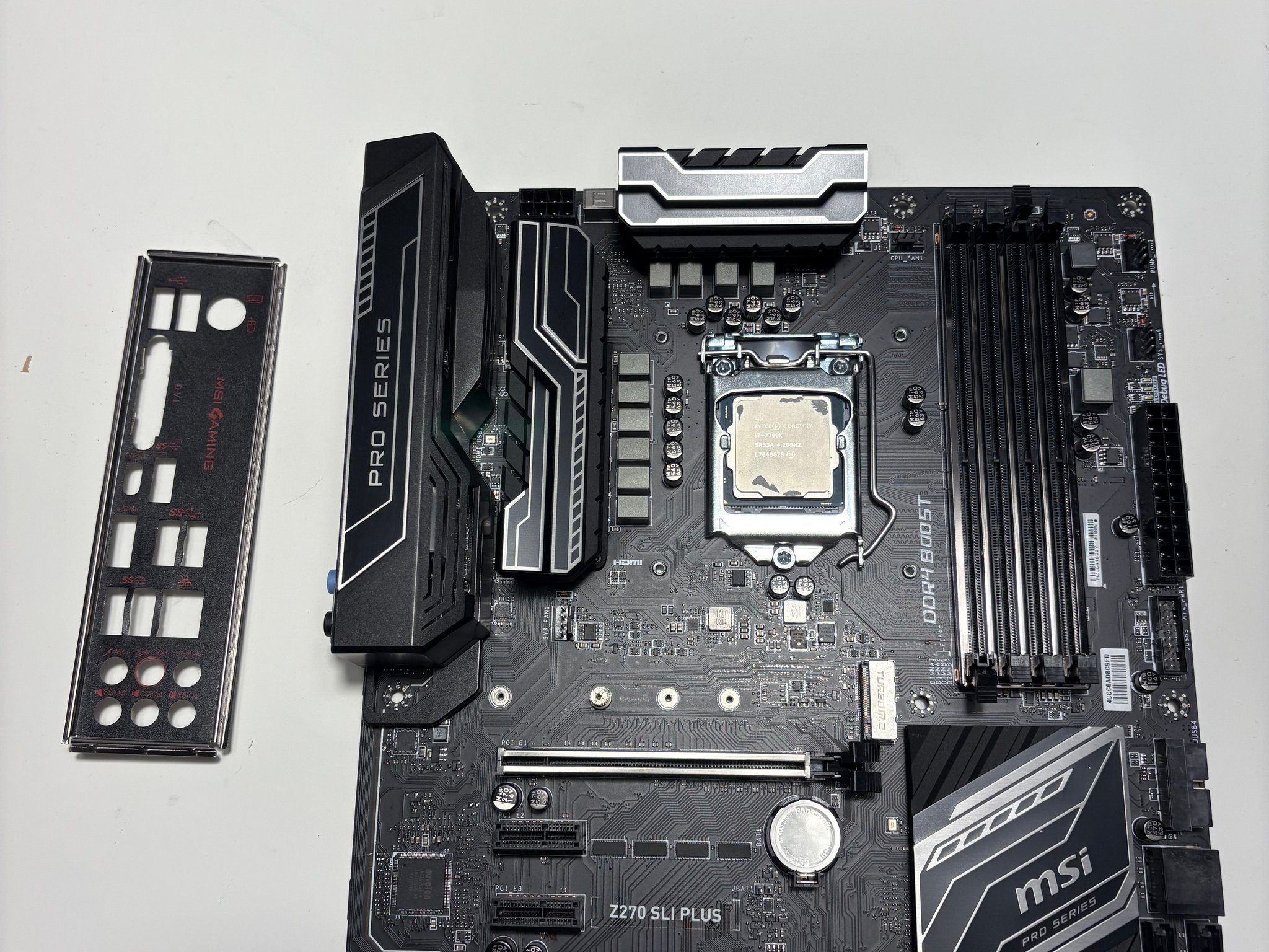 Combo - i7 7700K, MSI Z270 Motherboard, 256GB NVMe