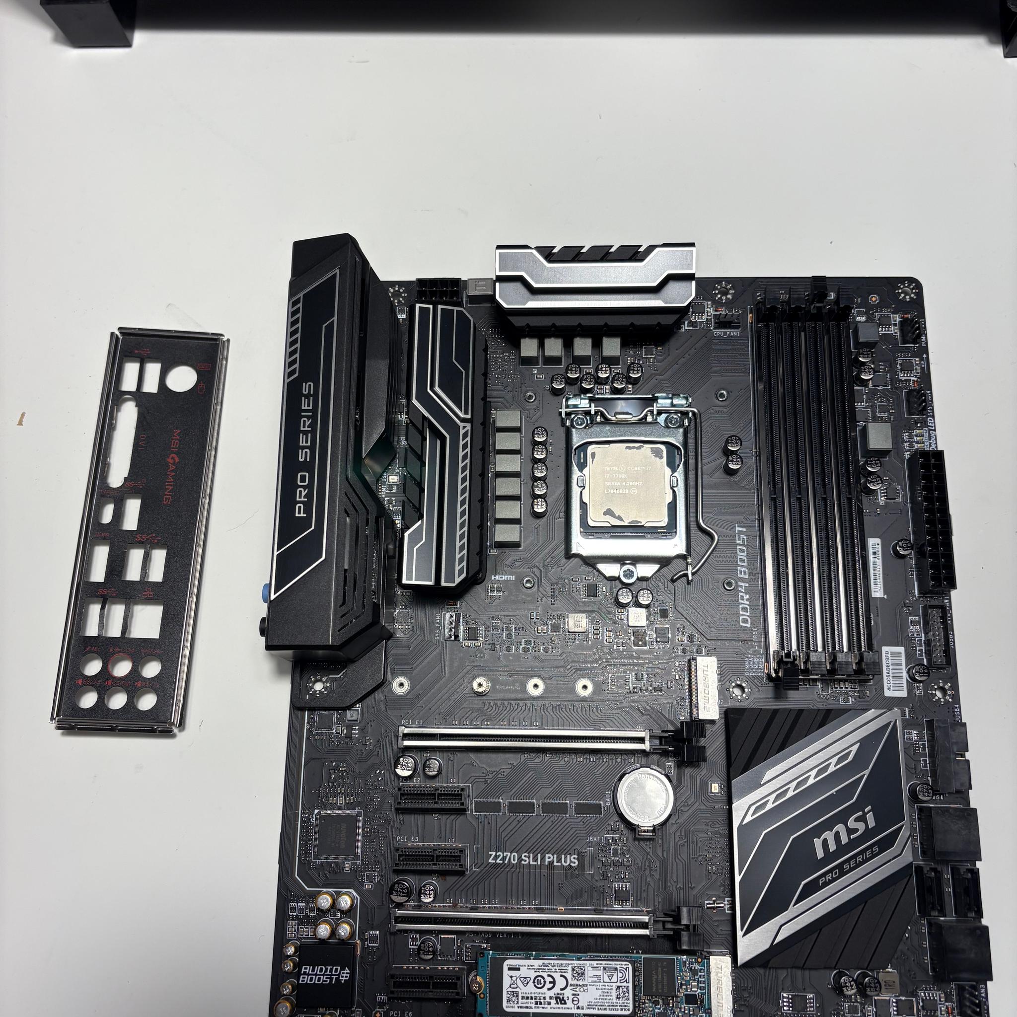 Combo - i7 7700K, MSI Z270 Motherboard, 256GB NVMe