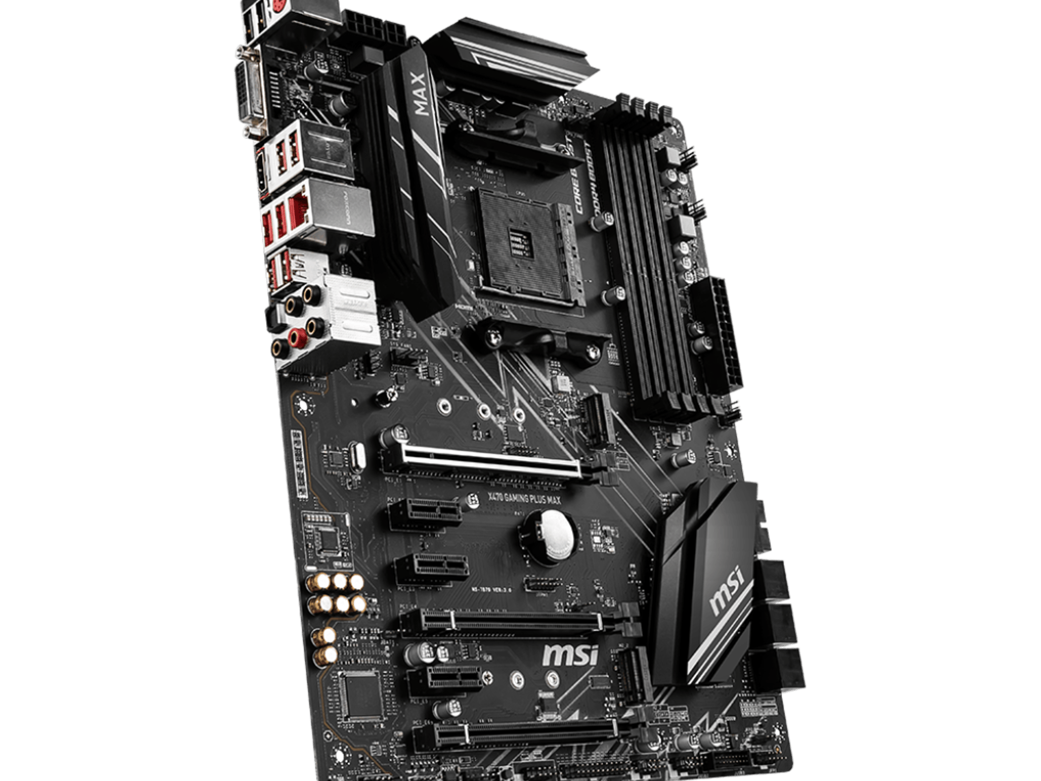 MSI X470 GAMING PLUS MAX AM4 AMD Ryzen 5000 ATX Motherboard *LATEST BIOS* FULL SET!