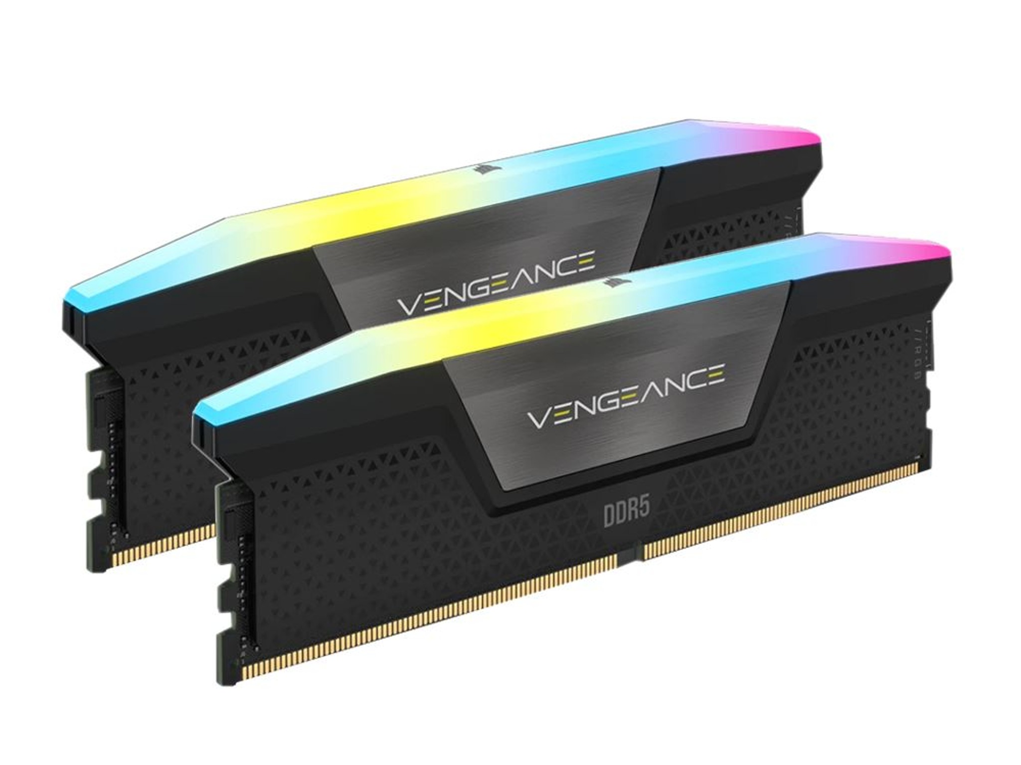 Corsair VENGEANCE RGB 64GB (2 x 32GB) DDR5-6000 PC5-48000 CL30 Dual Channel Desktop Memory Gray Kit