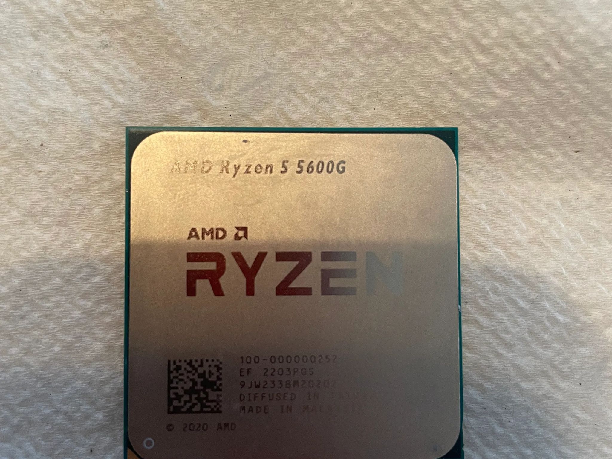 AMD Ryzen 5600G with Wrath Cooler