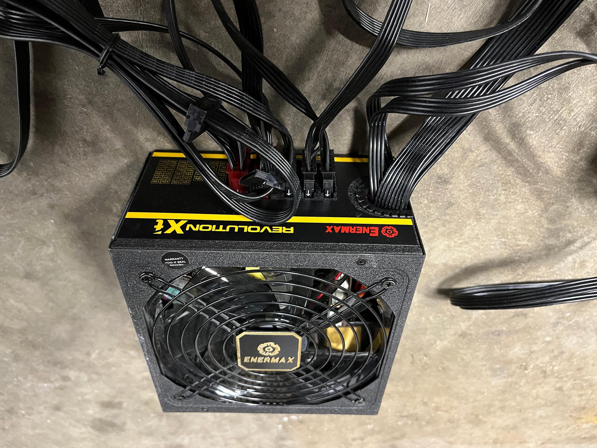 Lot of 6 ATX Desktop Power Supply 400w-1000w Cooler Master, EVGA, and More - Not Working, As‑Is