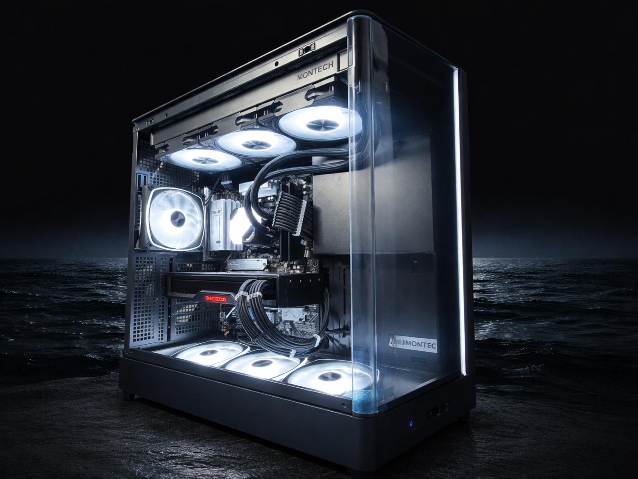 🌊🖤 BLACK OCEAN 🖤🌊Ryzen 7 7700X| RX 6950XT| 32 GB DDR5| 1.5 TB NVMe| 850W PSU