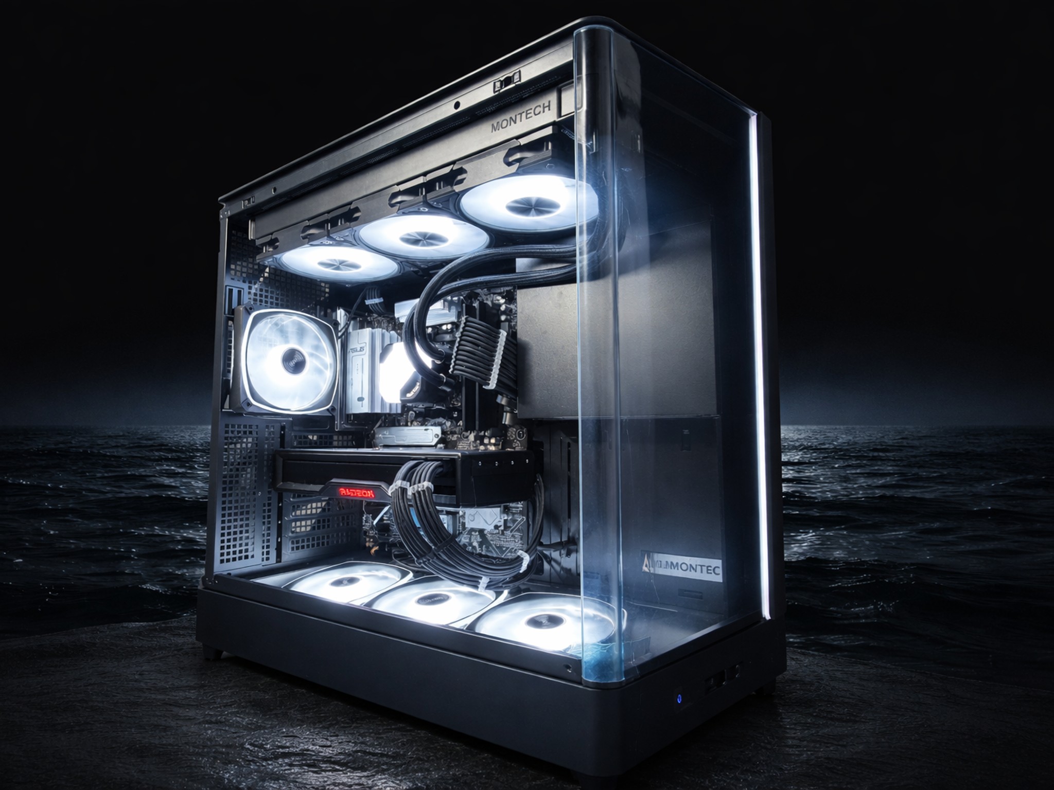 🌊🖤 BLACK OCEAN 🖤🌊Ryzen 7 7700X| RX 6950XT| 32 GB DDR5| 1.5 TB NVMe| 850W PSU