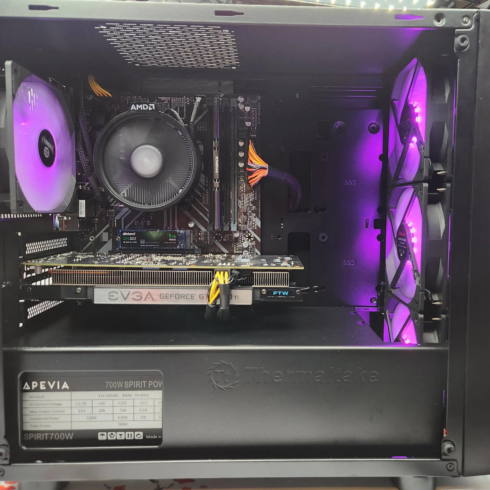 Balling on a Budget gaming PC. Ryzen 5 3600/ 16GB DDR4/ 1TB SSD/ GTX 1050 TI 