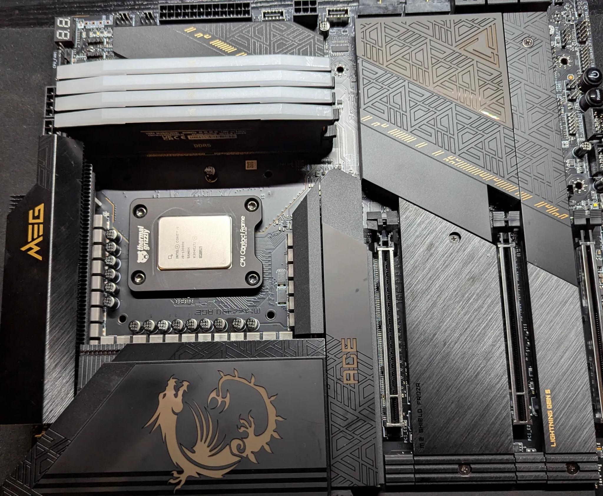Intel Core i9 13900k MSI Z790 ACE 128GB RAM