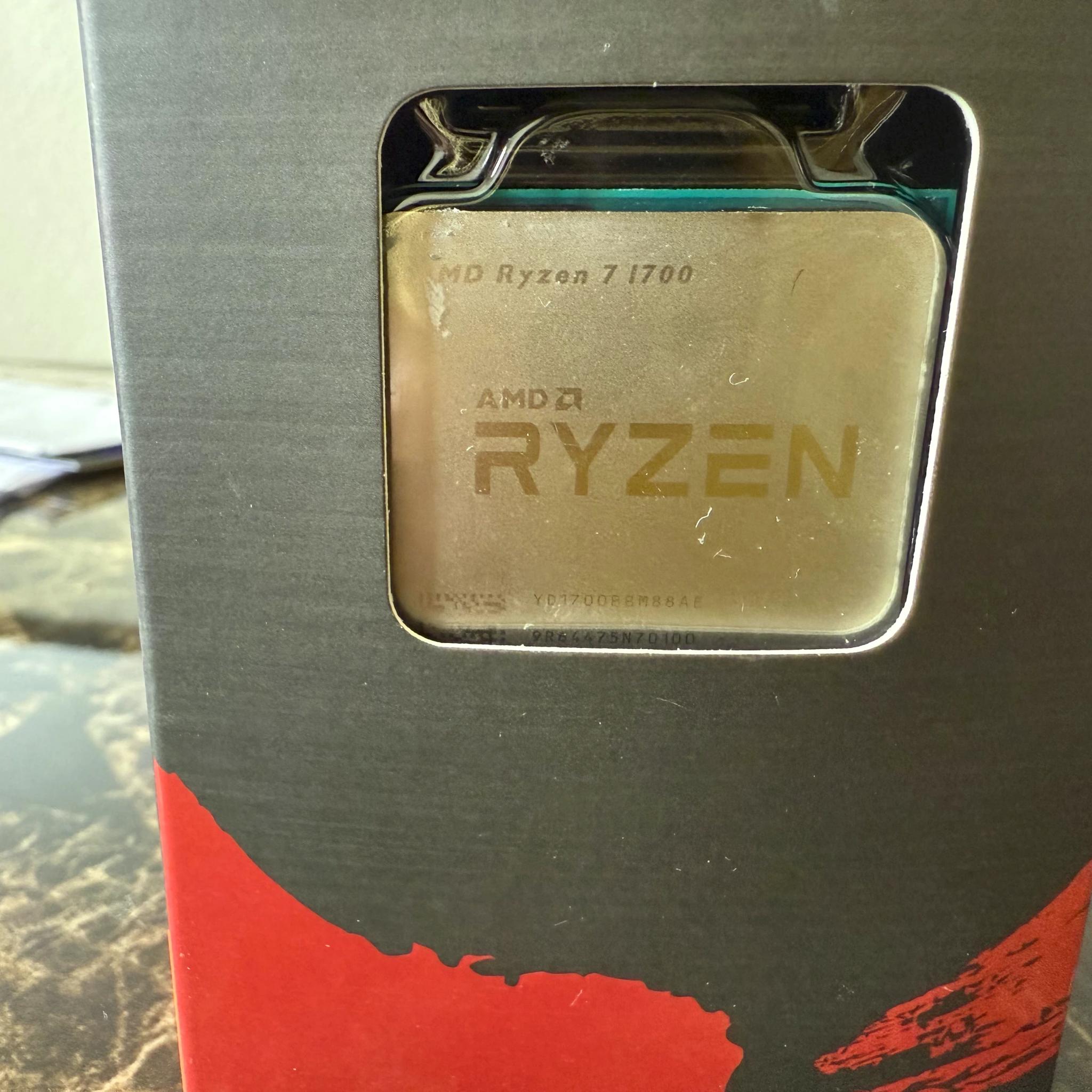 AMD Ryzen 7 1700 AM4 3.0GHz 8C/16T 16MB AM4 65W Desktop CPU Processor