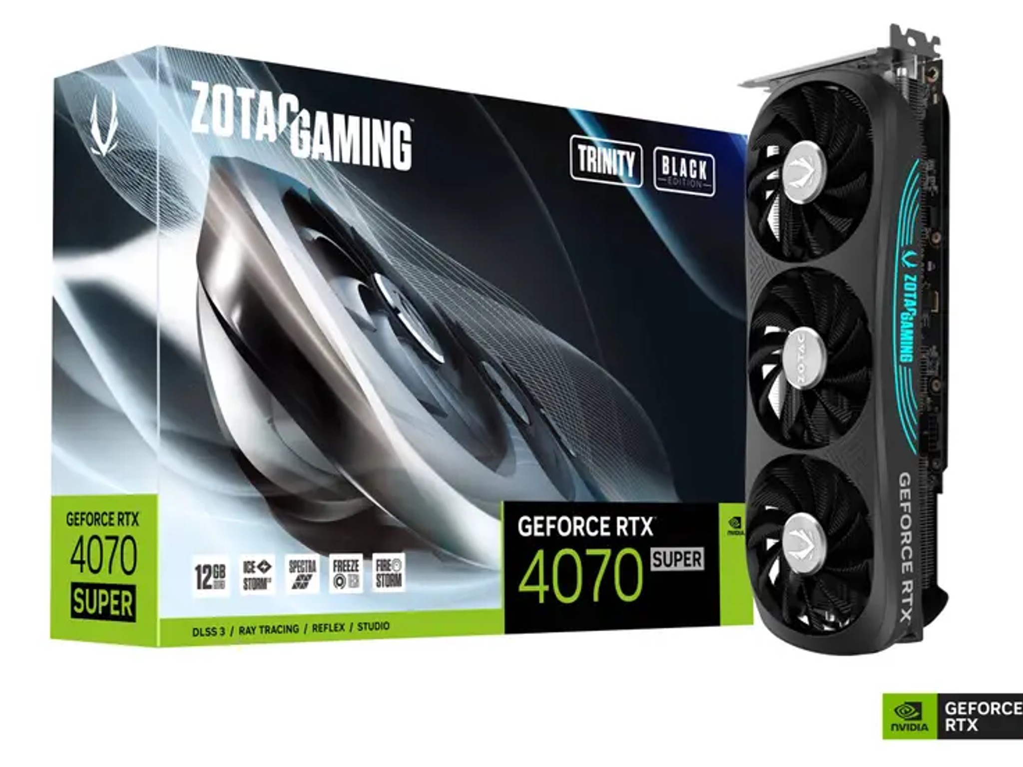 ZOTAC Gaming Trinity BLK Edition GEFORCE RTX 4070 Super