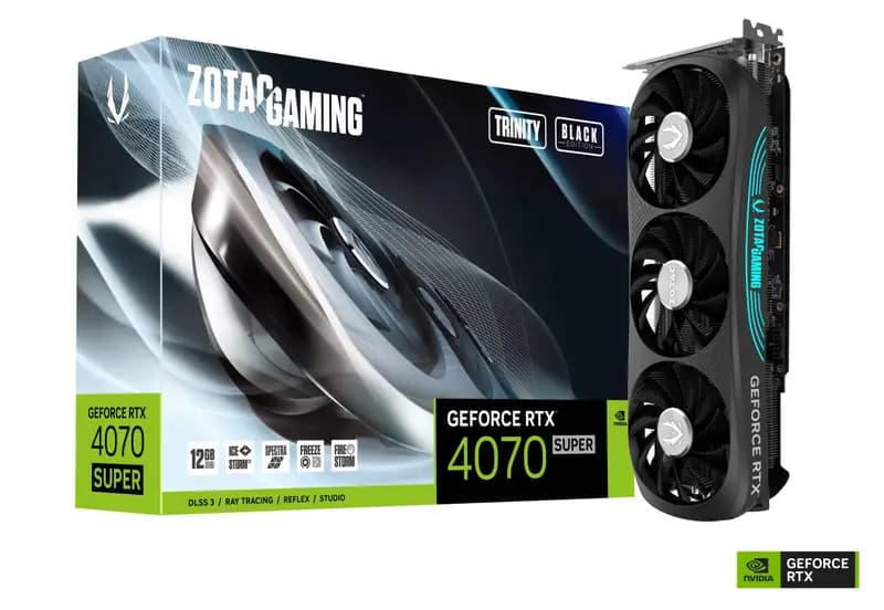 ZOTAC Gaming Trinity BLK Edition GEFORCE RTX 4070 Super