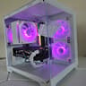 ❄️ Frost Neon Flow – RTX 2060 12GB Gaming PC 🤍