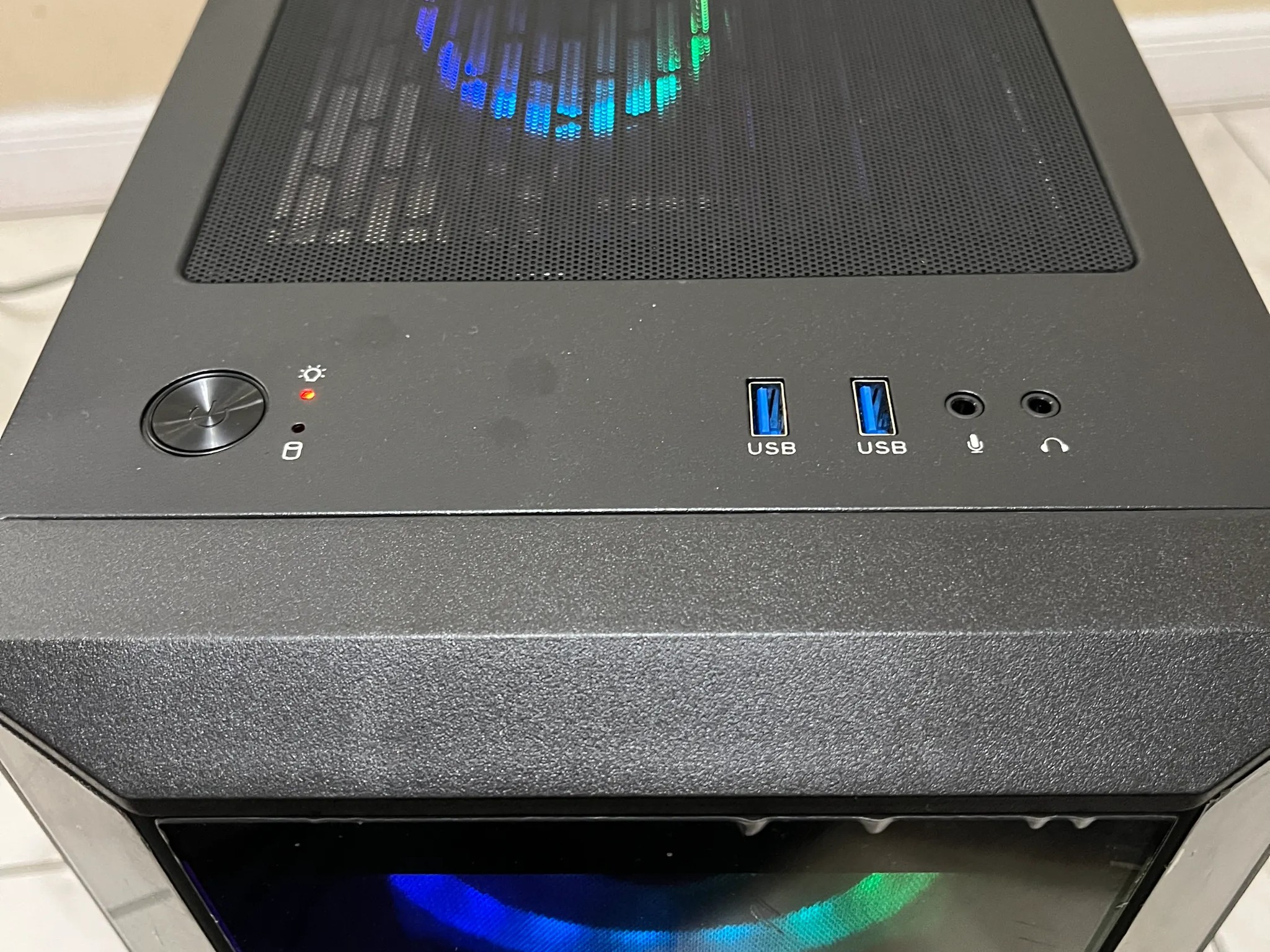 🎮 Entry-Level Gaming PC – RGB Case w/ Remote | Intel i5 + GTX 1050 Ti + SSD + HDD + 12GB RAM 💡