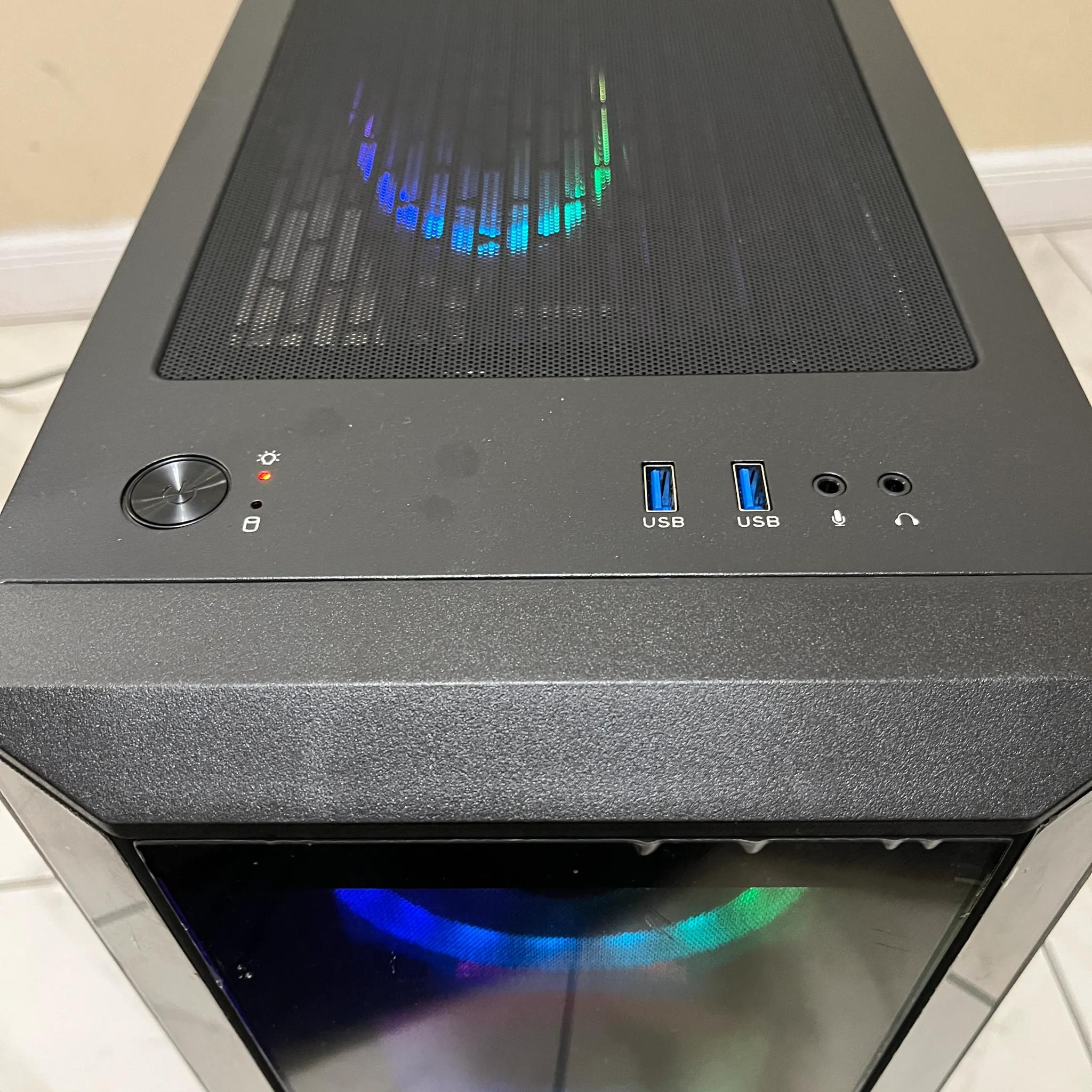 🎮 Entry-Level Gaming PC – RGB Case w/ Remote | Intel i5 + GTX 1050 Ti + SSD + HDD + 12GB RAM 💡