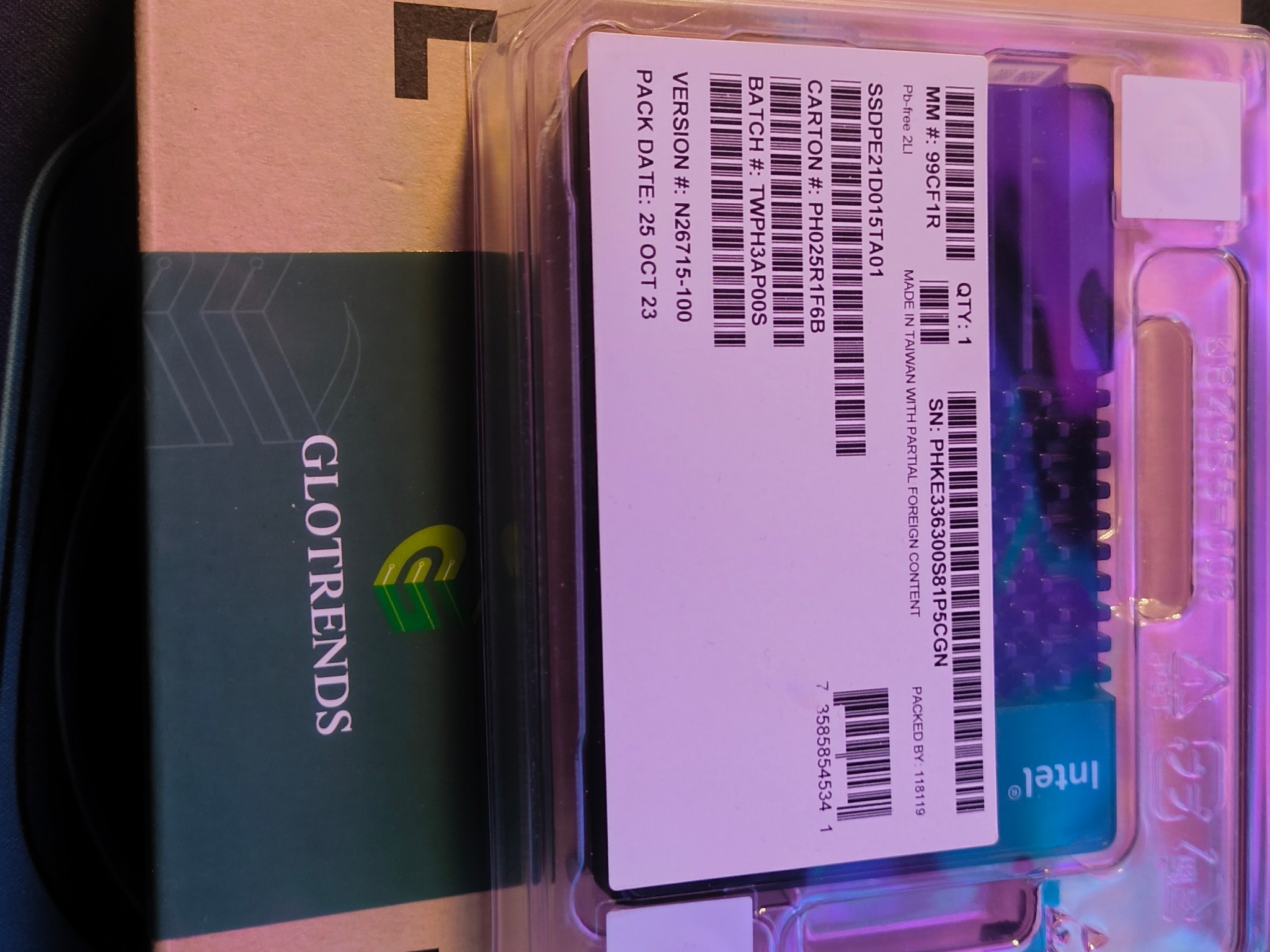 Intel Optane SSD 905P 1500GB