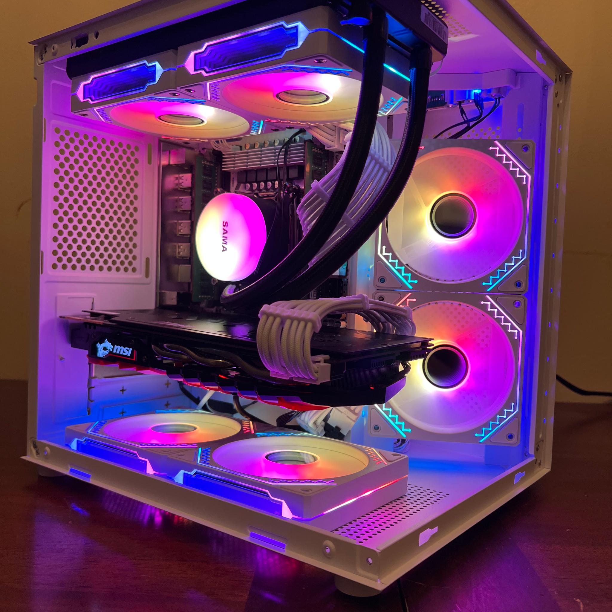 Water Cooled Intel 10 Core Gaming PC GTX 1070 1tb NVME SSD 16GB RAM WIFi WINDOWS 11 Pro
