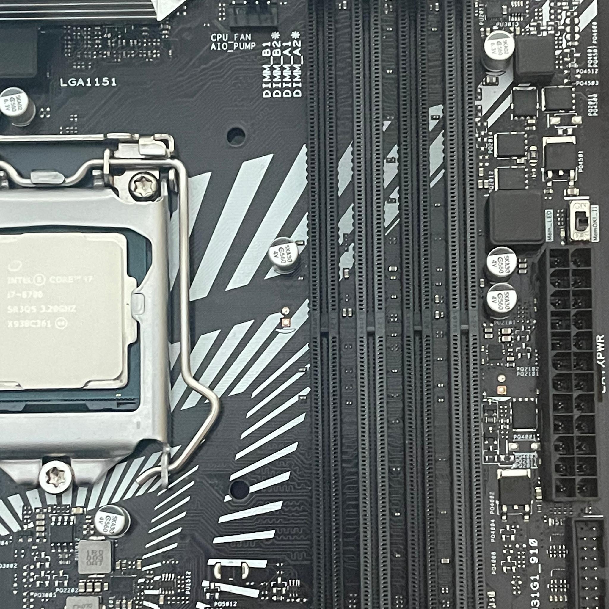 Used, ASUS Prime z390-P, i7-8700, 16GB 2666 DDR4