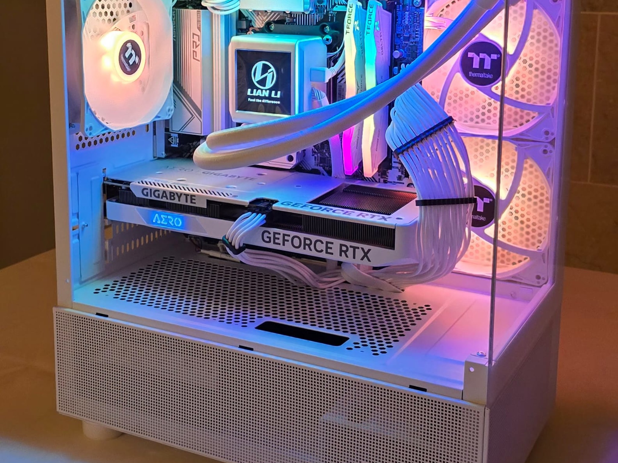 Custom White ARGB Gaming PC – Sleek, Powerful, and Ready to Go