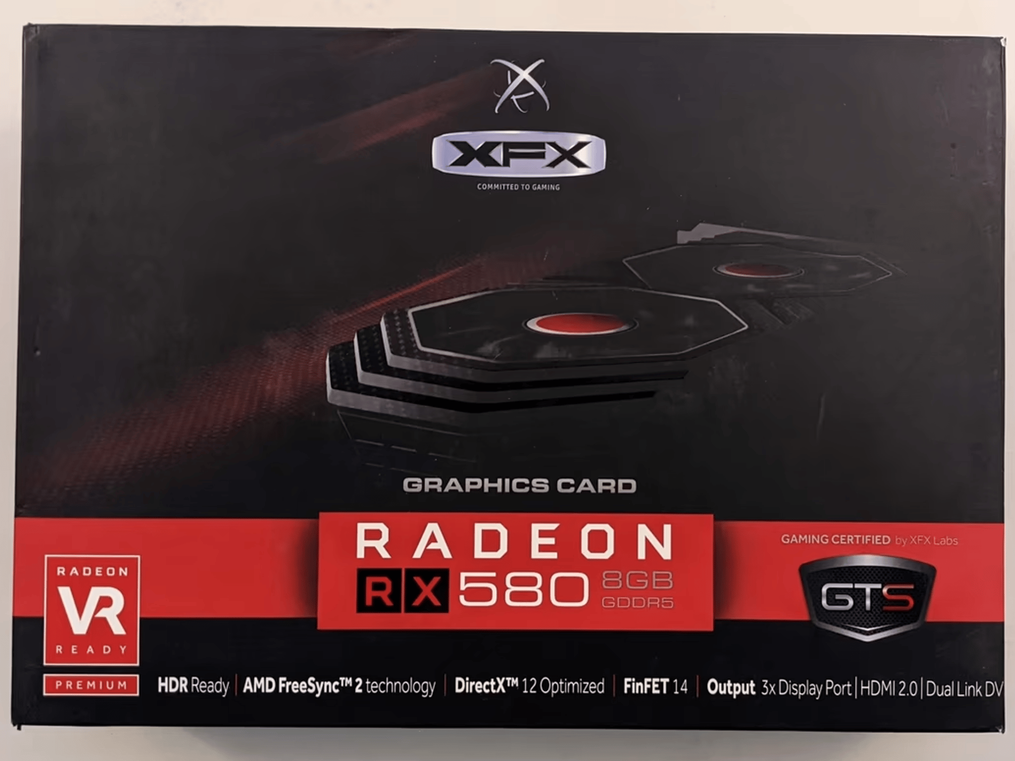 XFX Radeon RX 580 GTS XXX Edition 1386MHz OC+, 8GB GDDR5, 3xDP HDMI DVI (RX-580P8DFD6)