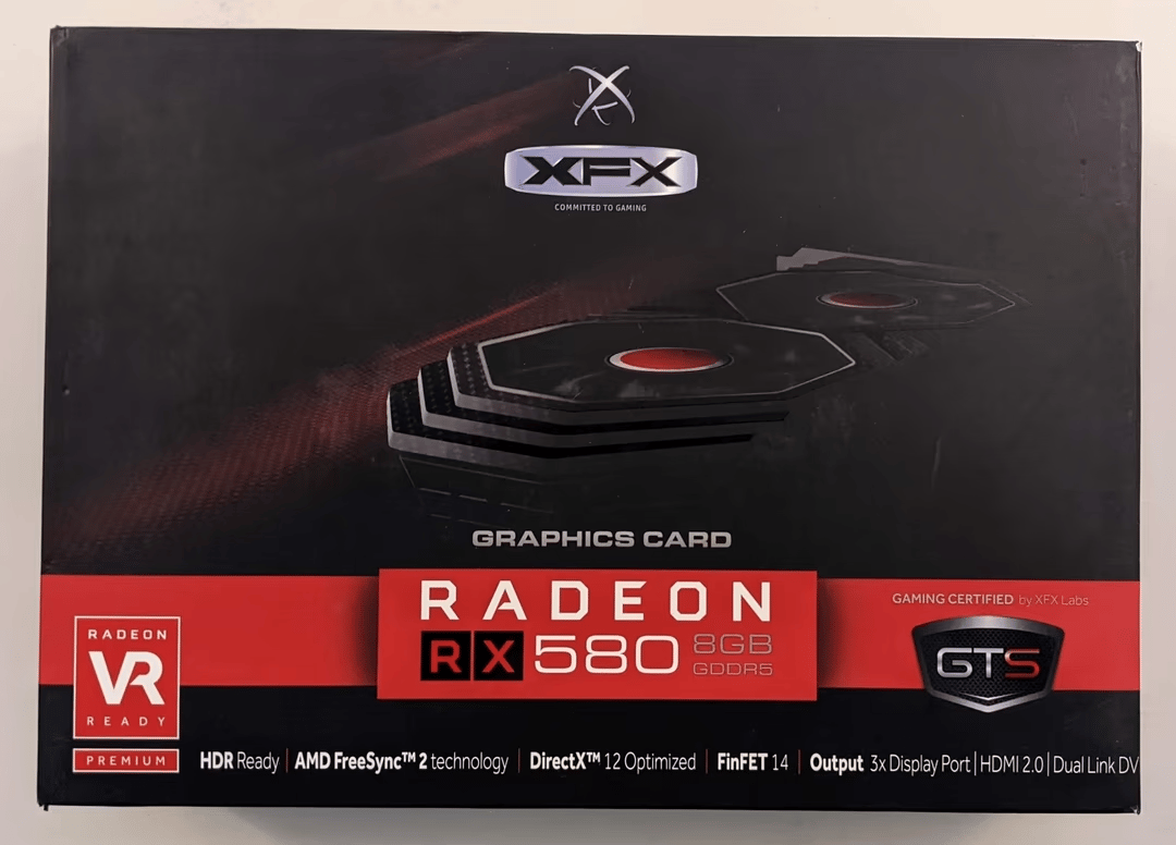 XFX Radeon RX 580 GTS XXX Edition 1386MHz OC+, 8GB GDDR5, 3xDP HDMI DVI (RX-580P8DFD6)
