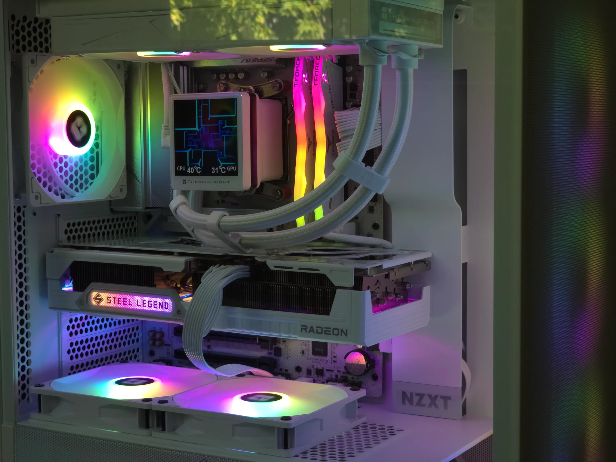 All AMD I All-White 4K Gaming PC | Ryzen 7 9800X3D | RX 9070 XT 16 GB | 32GB | 2TB | 2 Year Warranty