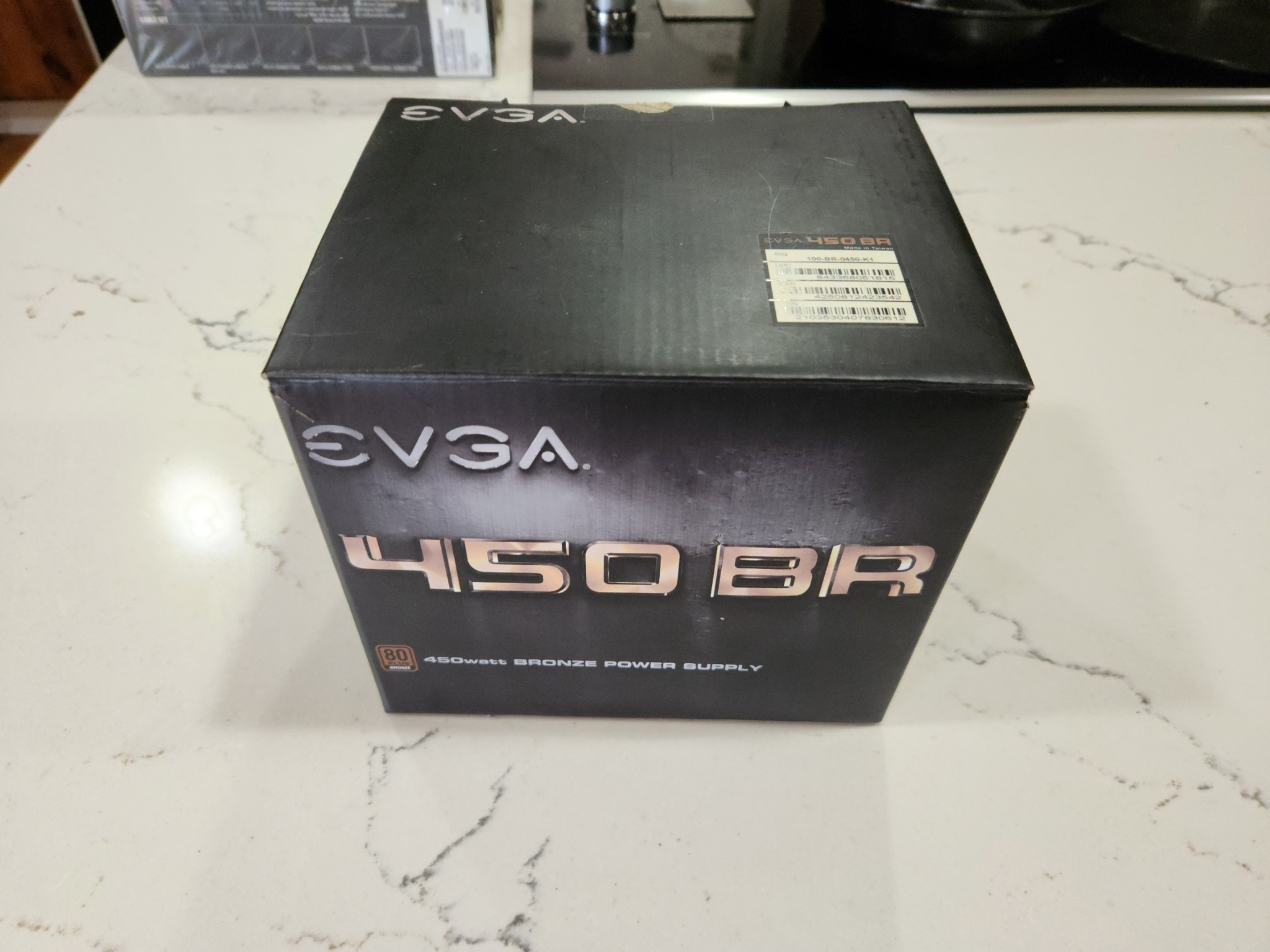 OPEN BOX EVGA 450w BR bronze rated non-modular black cables