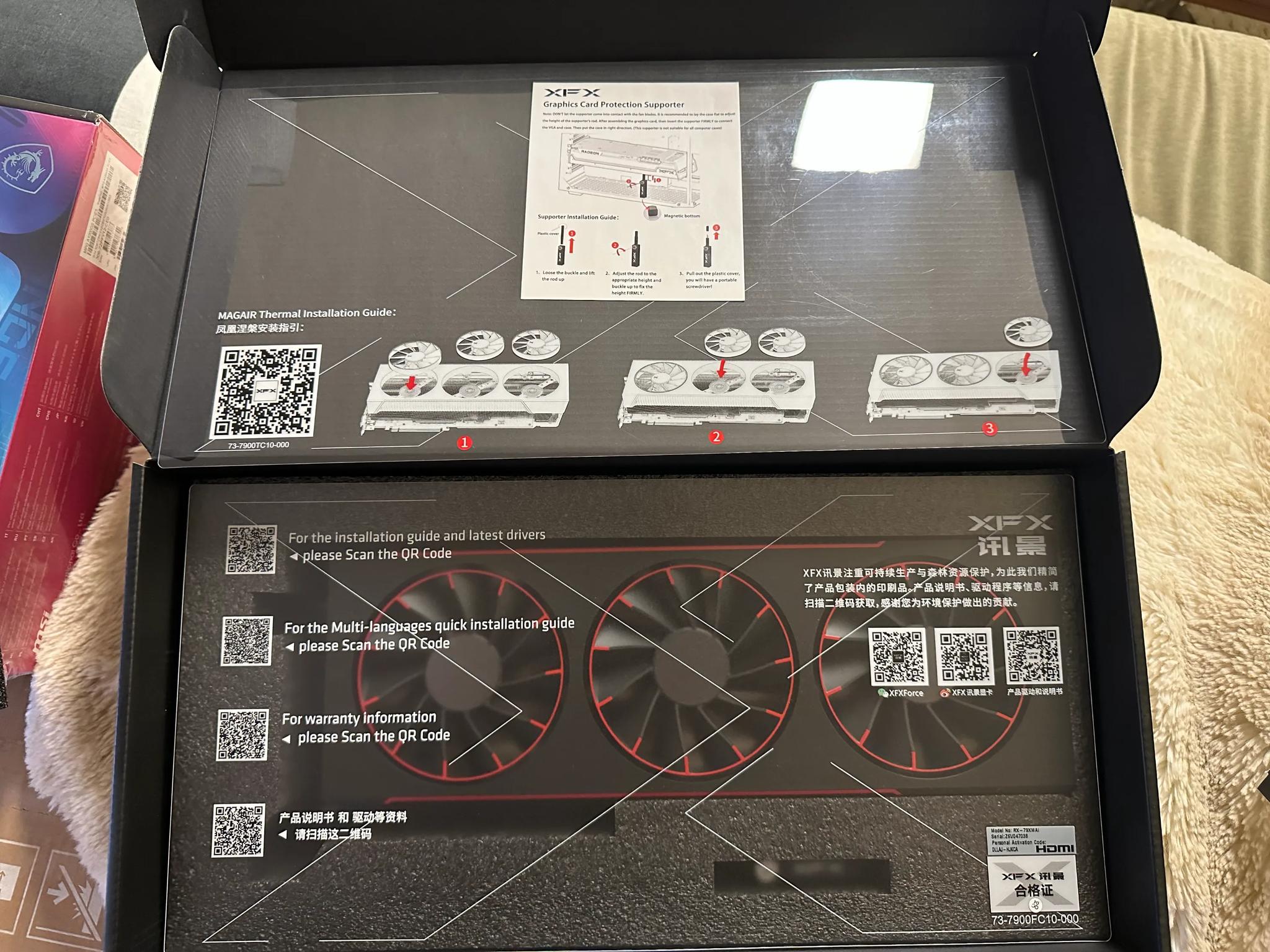 XFX Mercury RX 7900 XTX 24GB Magnetic Air AMD Radeon GPU - 24 GB