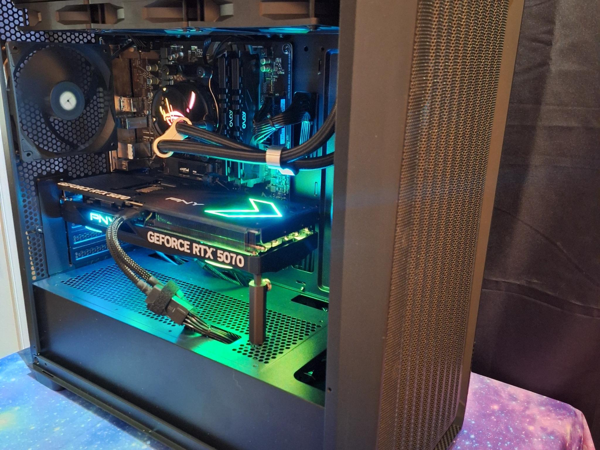 🖤 RTX 5070 + Ryzen 7 • Silent MicroATX Gaming Rig • ROG 360 AIO • DLSS 3 Ready