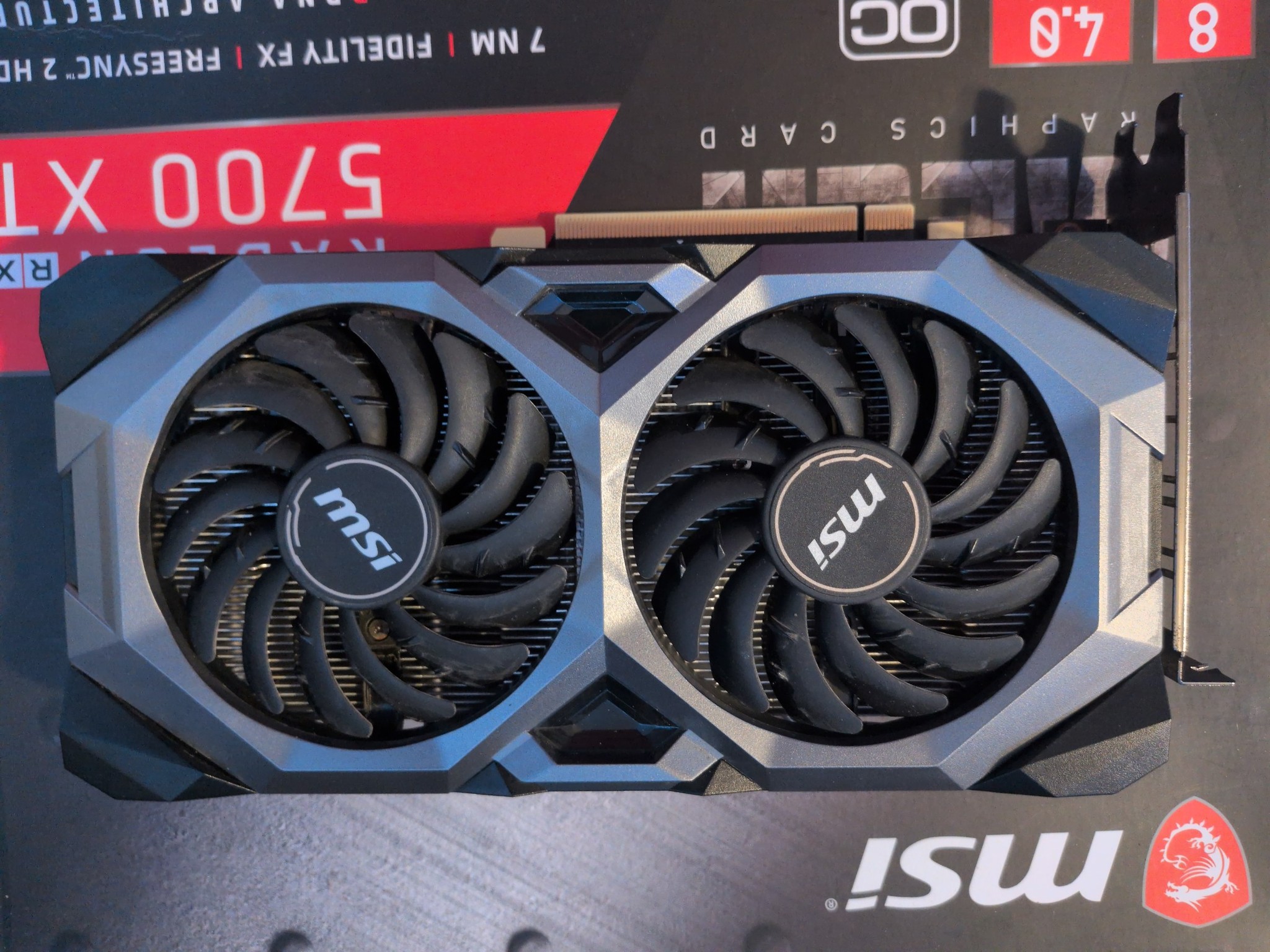 MSI RX 5700 XT MECH OC 8GB - Crashes Under Load - For Parts
