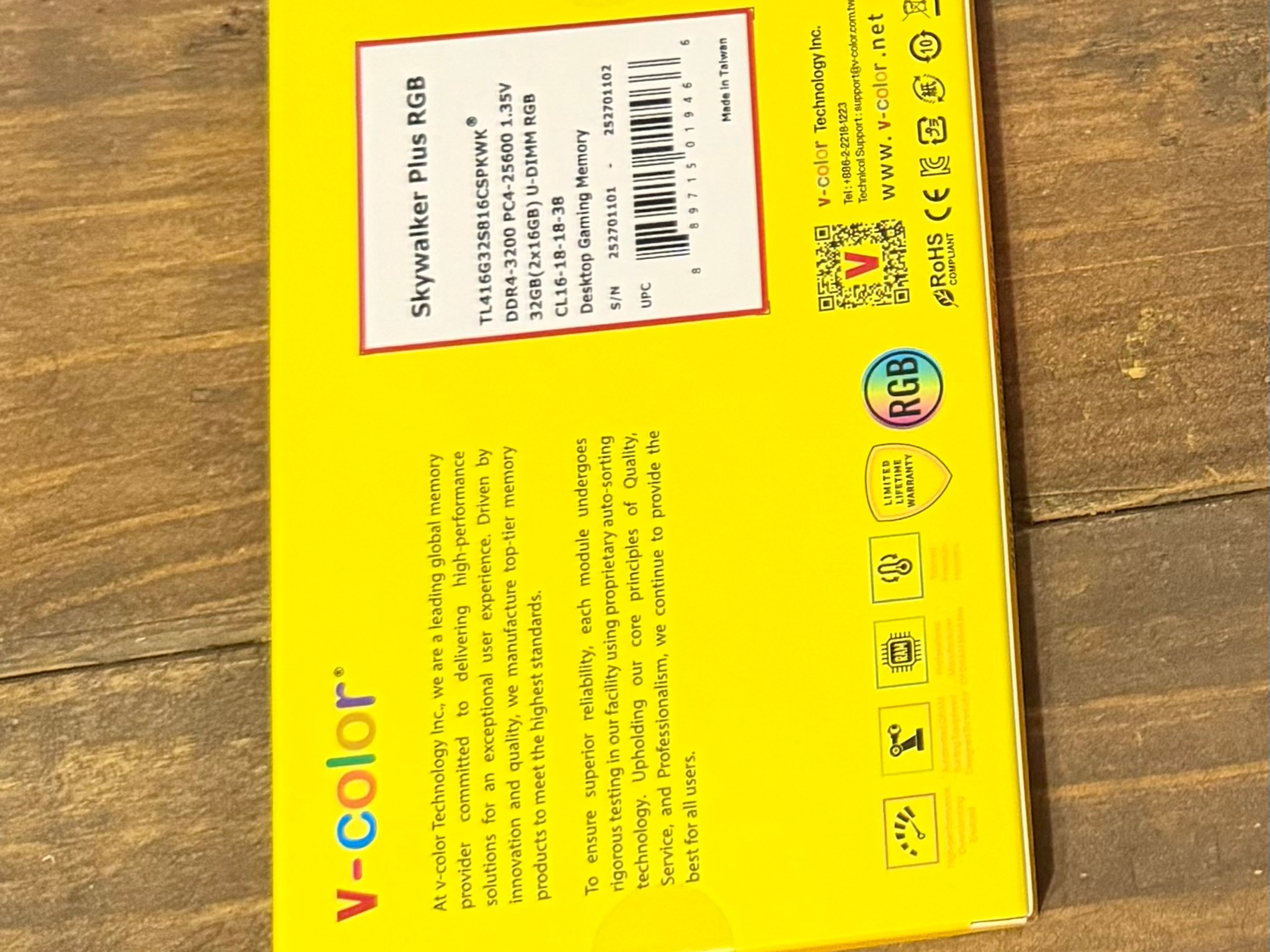 🔥 BRAND NEW: V-Color Skywalker Plus RGB | 32 GB DDR4-3200 CL16