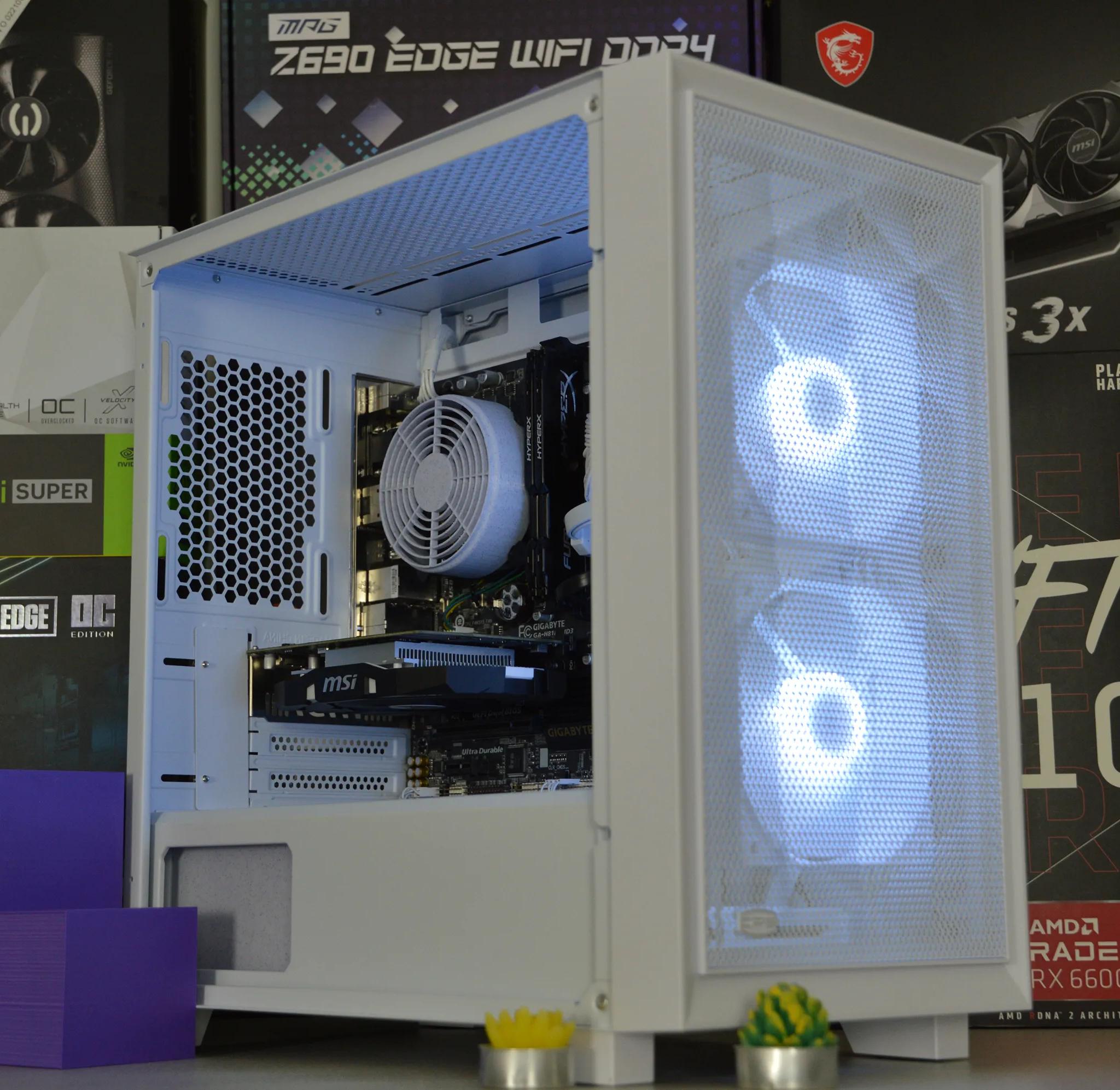 ❄️🔥| GTX 1050Ti 4GB | INTEL i5 4460 | 16GB DDR3 RAM | 256GB SSD + 1TB Hard Drive | SnowBlaze |