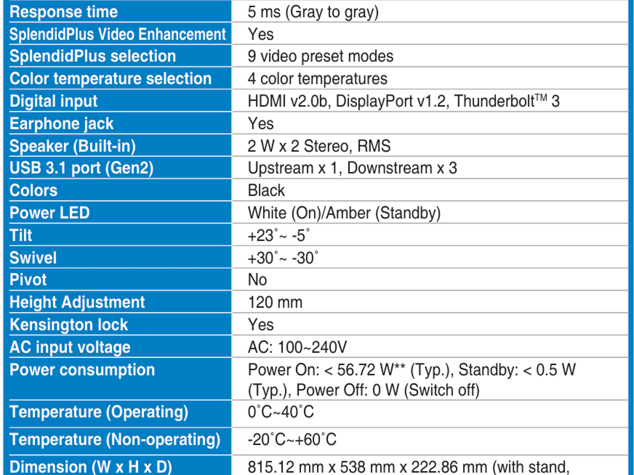 Asus ProArt PA34V 34" 100Hz 3440x1440
