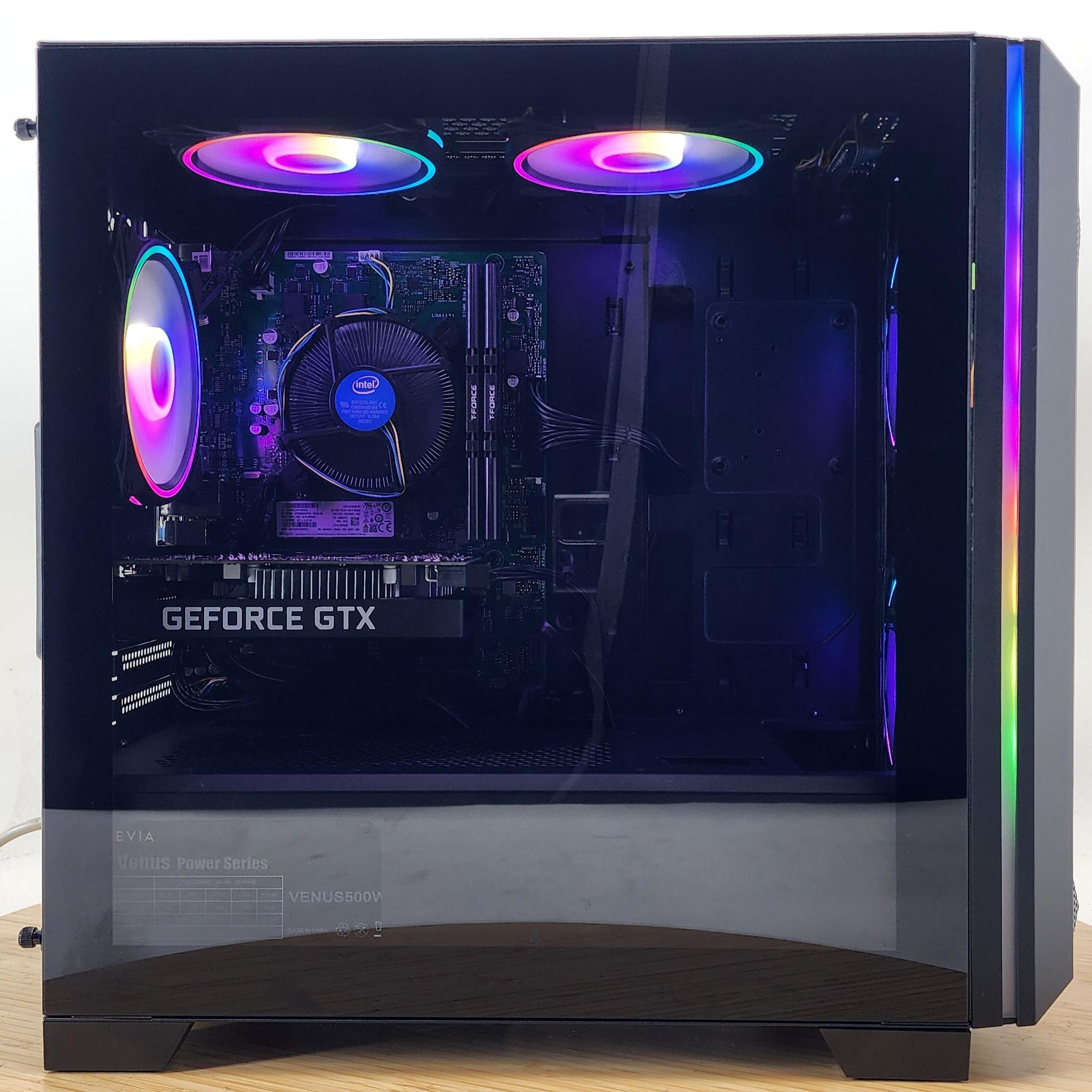 Gaming PC i5-8600 16GB RAM 256GB SSD + 1TB HDD GTX 1650 SUPER 4GB Win11 Computer
