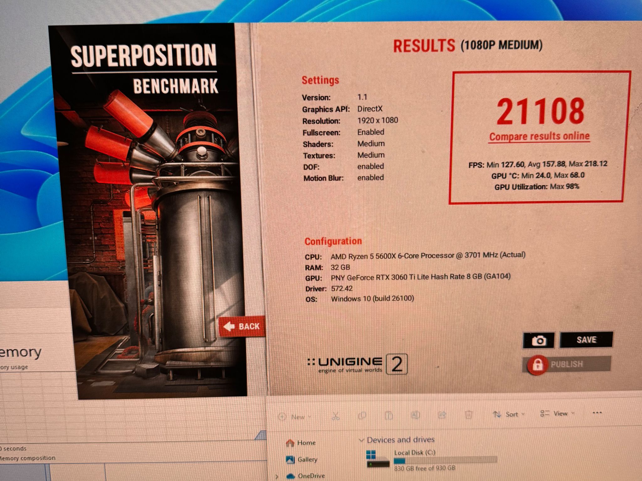 Gaming Pc RTX 3060 ti