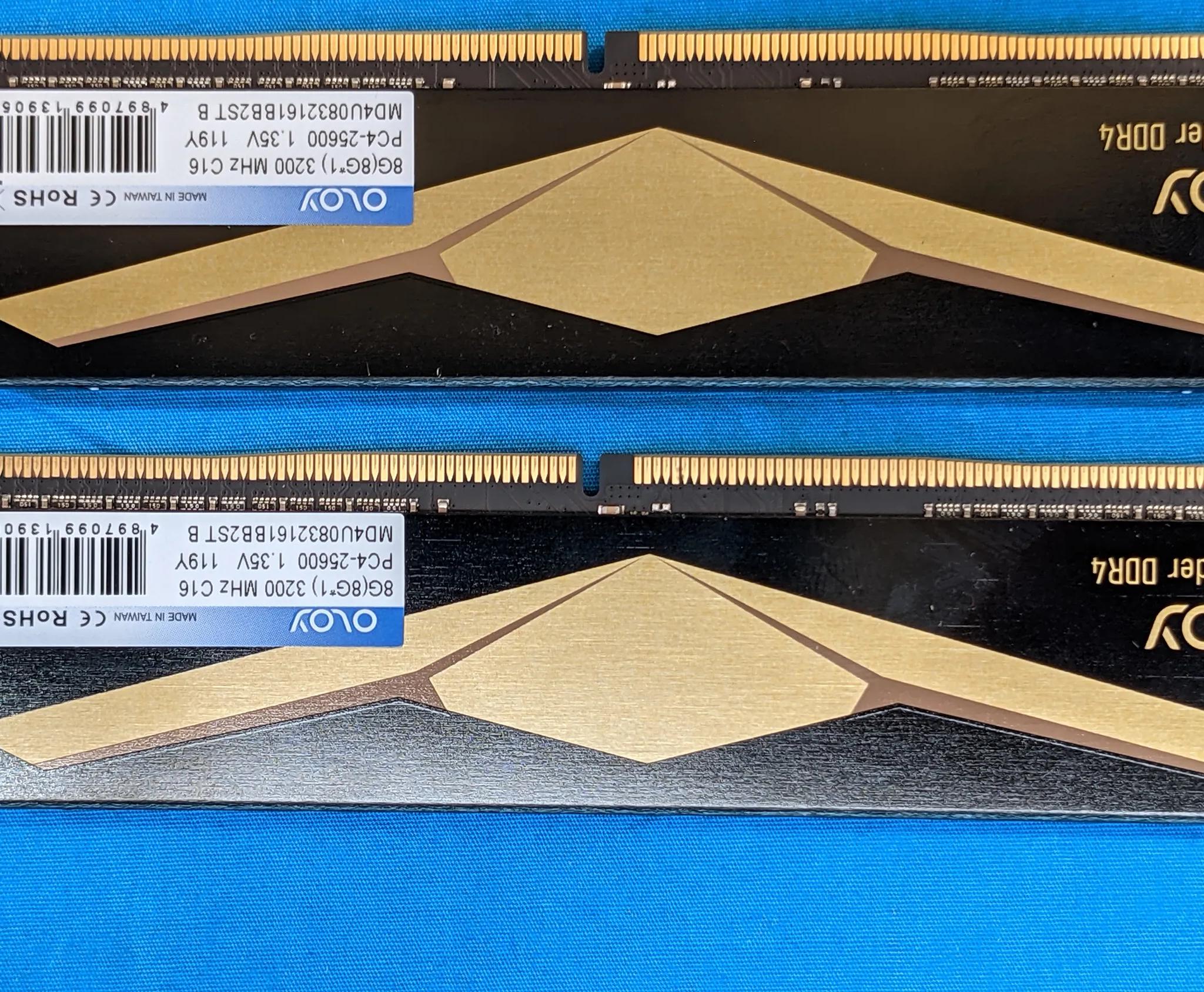 OLOy B-21 Raider 16GB (2x8GB) DDR4 3200MHz PC4-25600 C16 1.35V Desktop RAM MD4U0832161BB2ST B