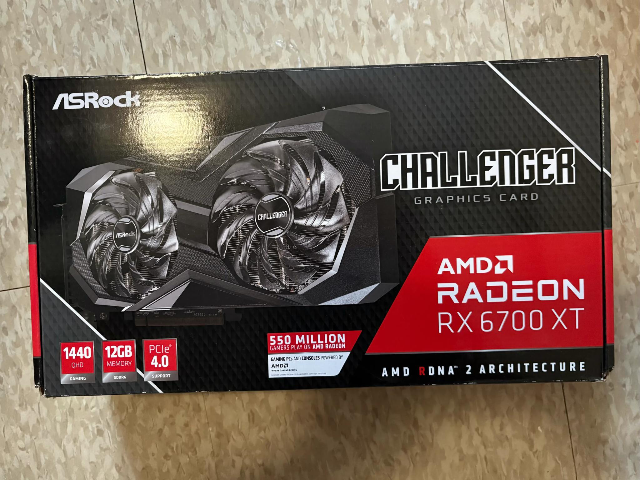 ASrock Challenger 6700xt 12GB VRAM used