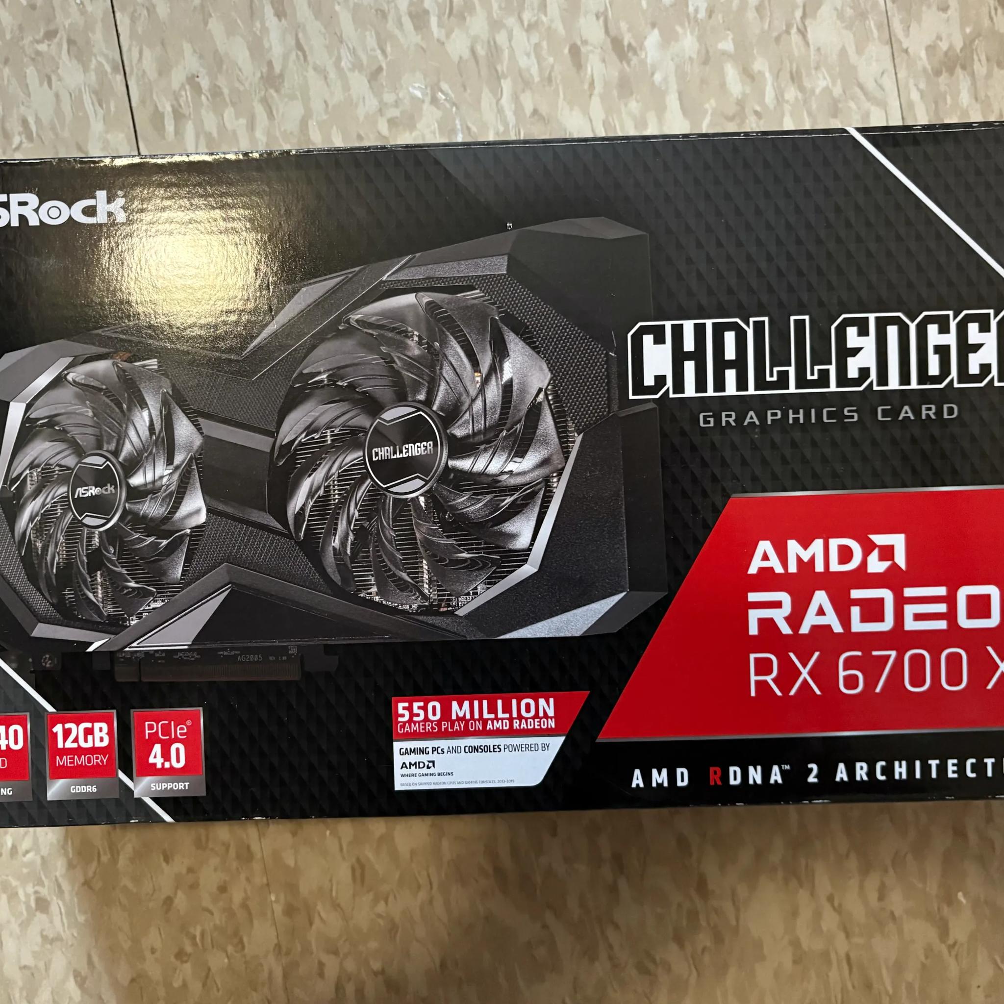 ASrock Challenger 6700xt 12GB VRAM used