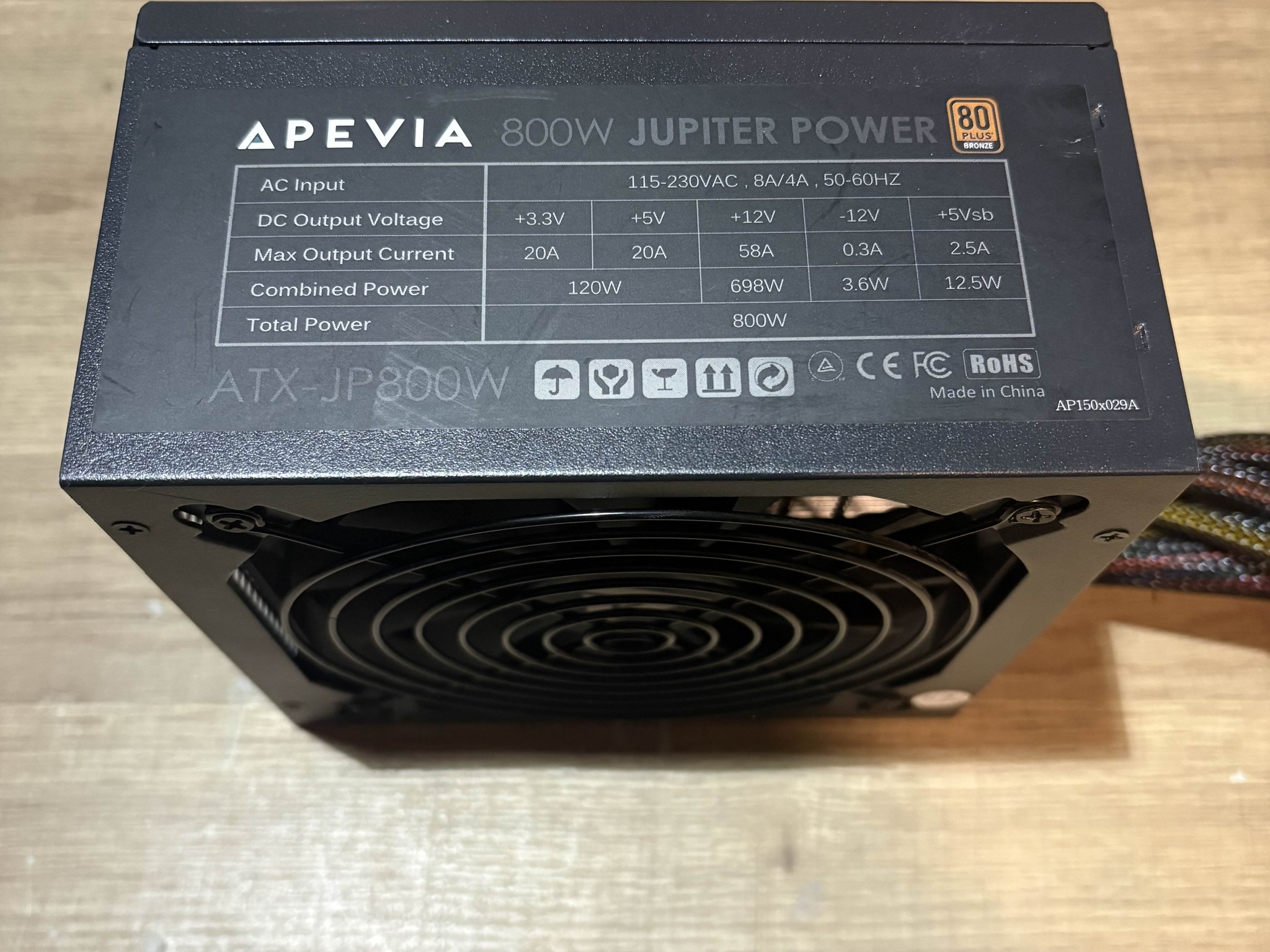 Apevia Jupiter Power 800W Bronze Non-Modular