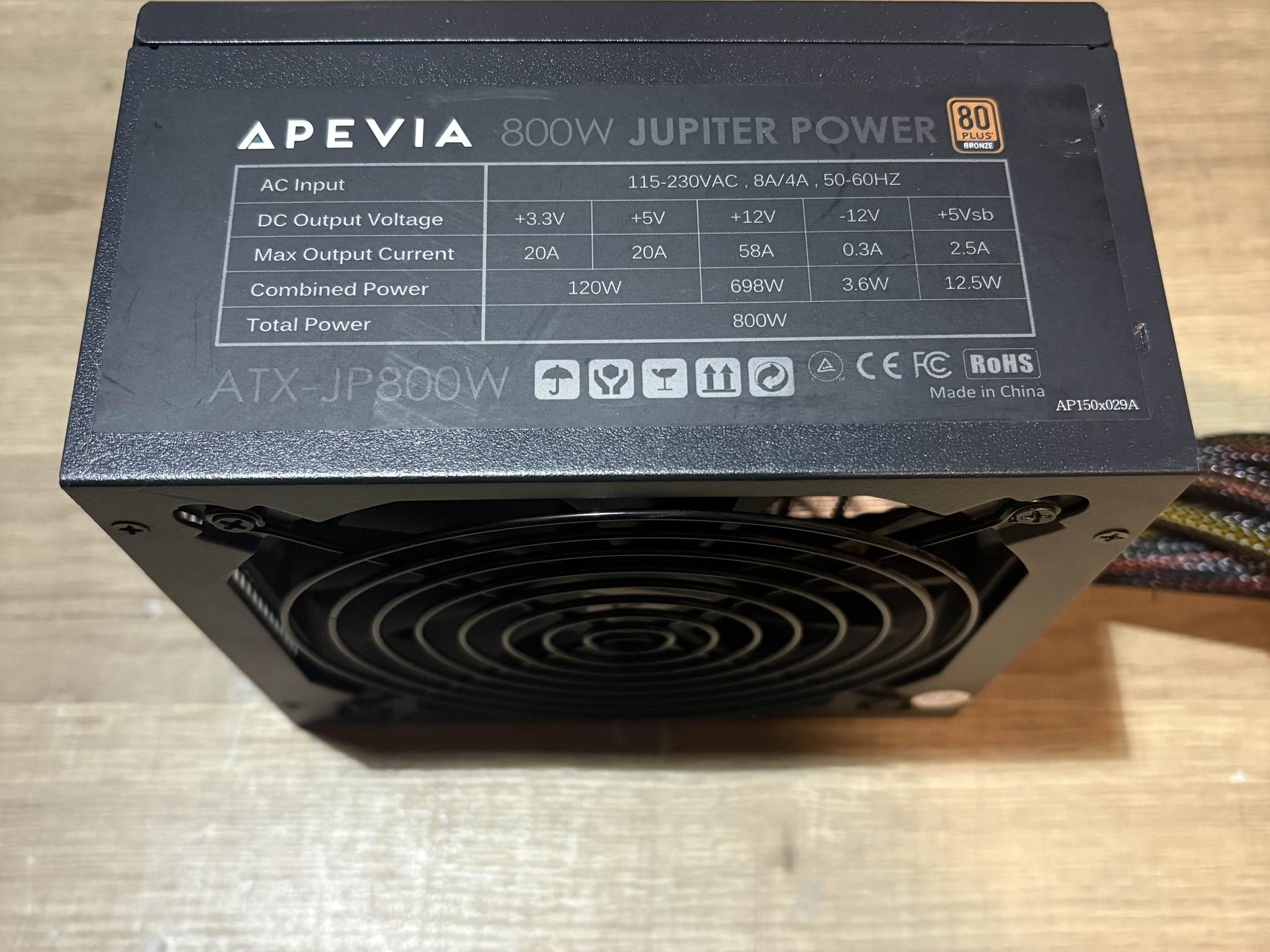 Apevia Jupiter Power 800W Bronze Non-Modular