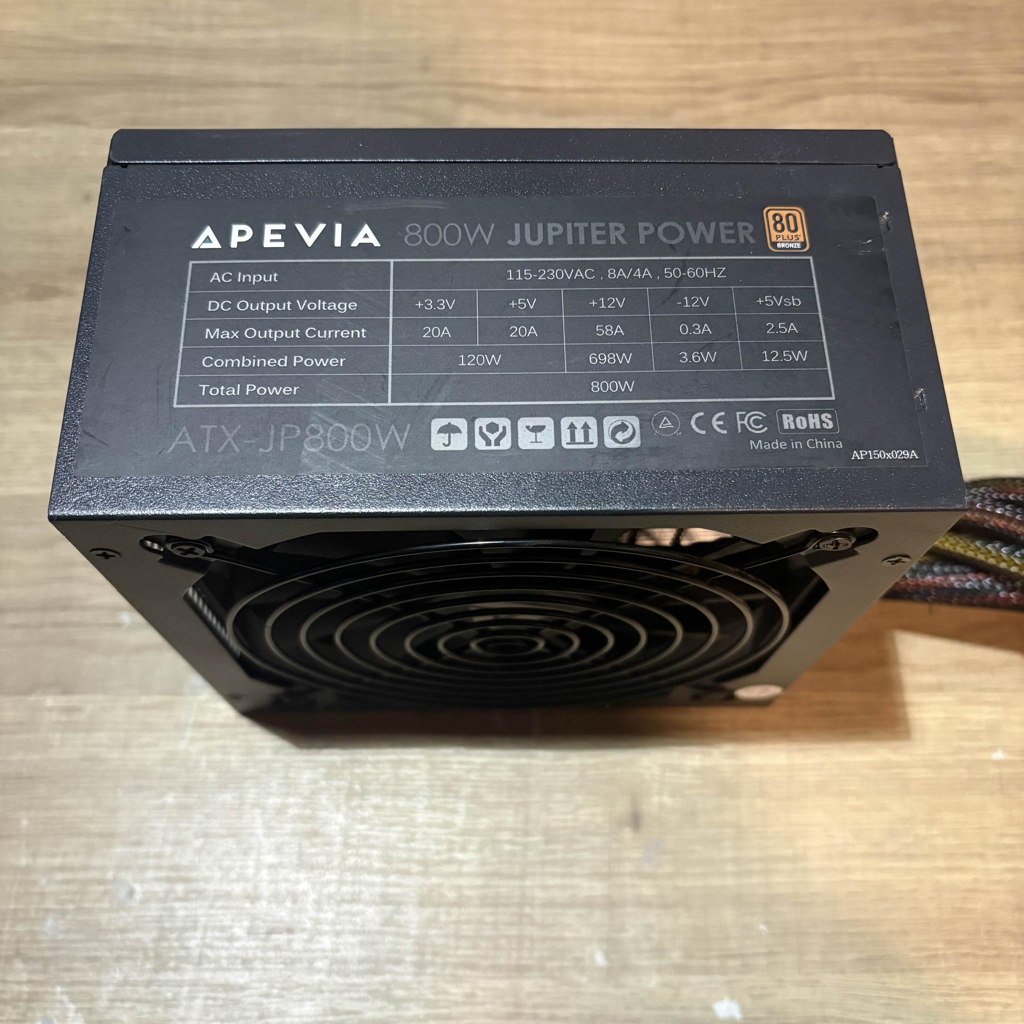 Apevia Jupiter Power 800W Bronze Non-Modular