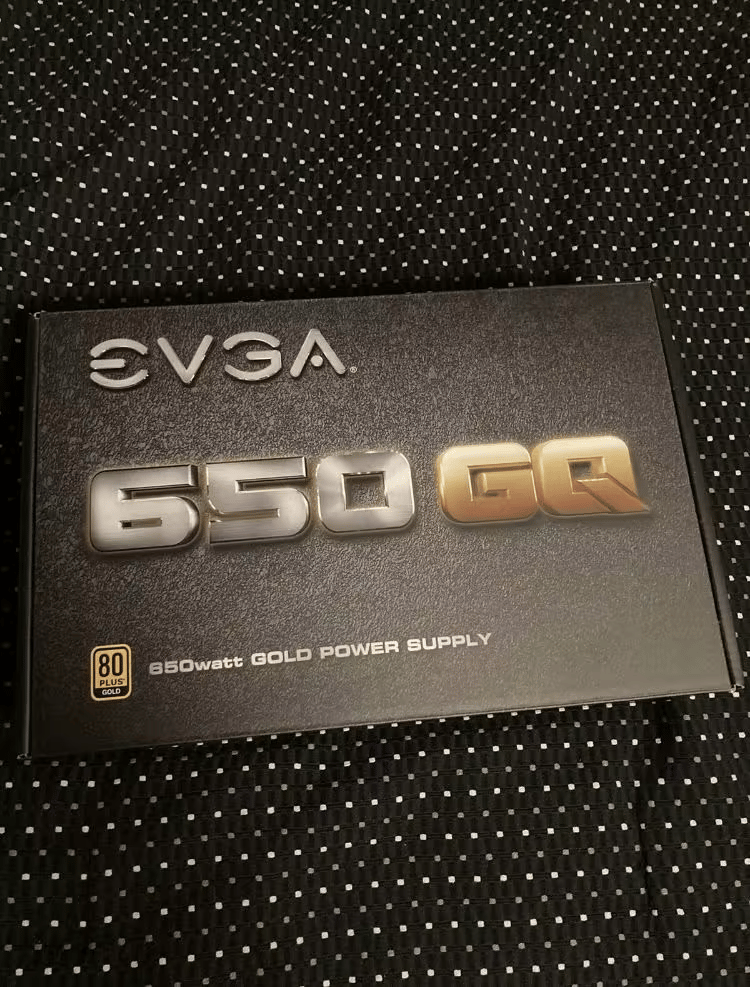 EVGA 650 GQ semi modular 80+ gold 650w power supply BNOB