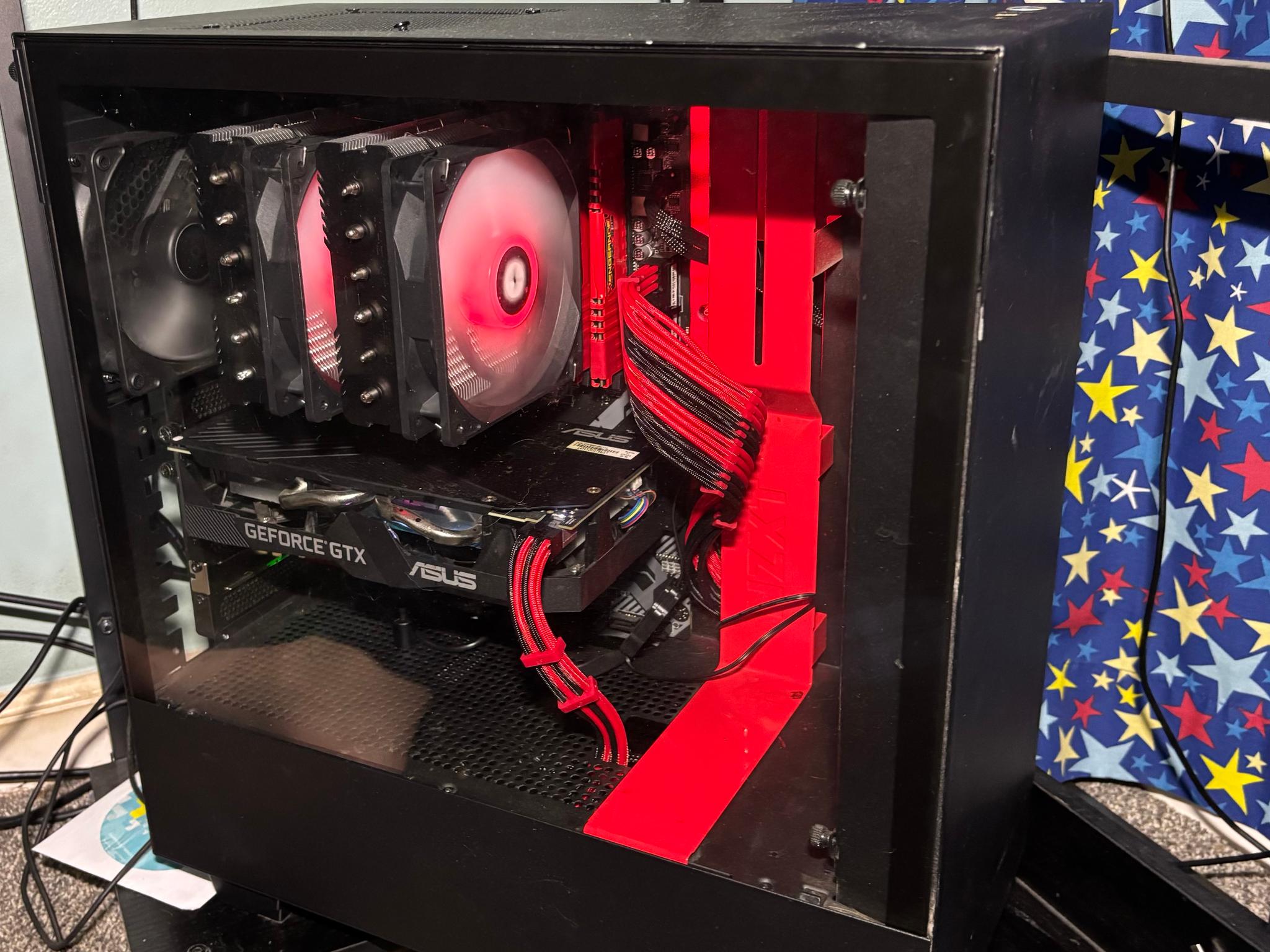Custom Red & Black Gaming Pc |2TB M.2 SSD|1660 SUPER|3600 16GB DDR4|MSI B450 TomahawkMax (HAS WIFI)