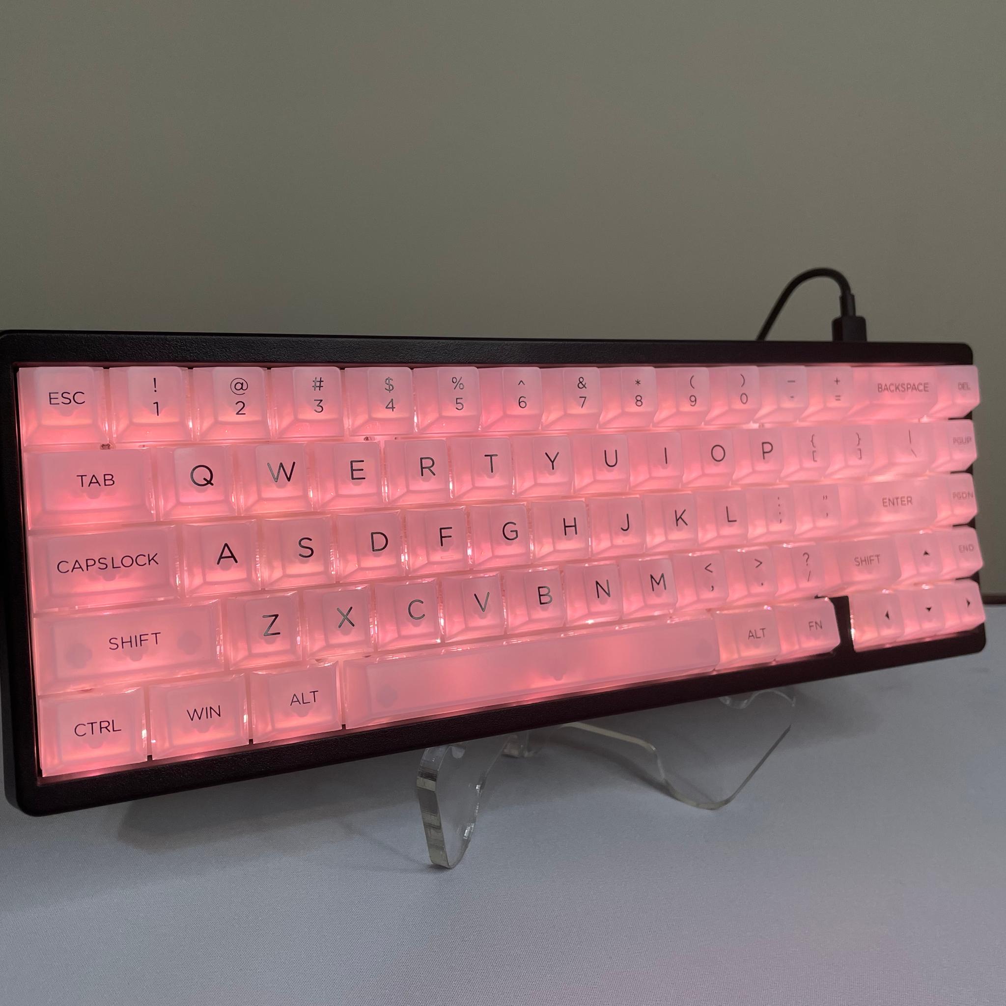 M67 Mechanical Gaming Keyboard - Clear Keycaps with Thocky Switches