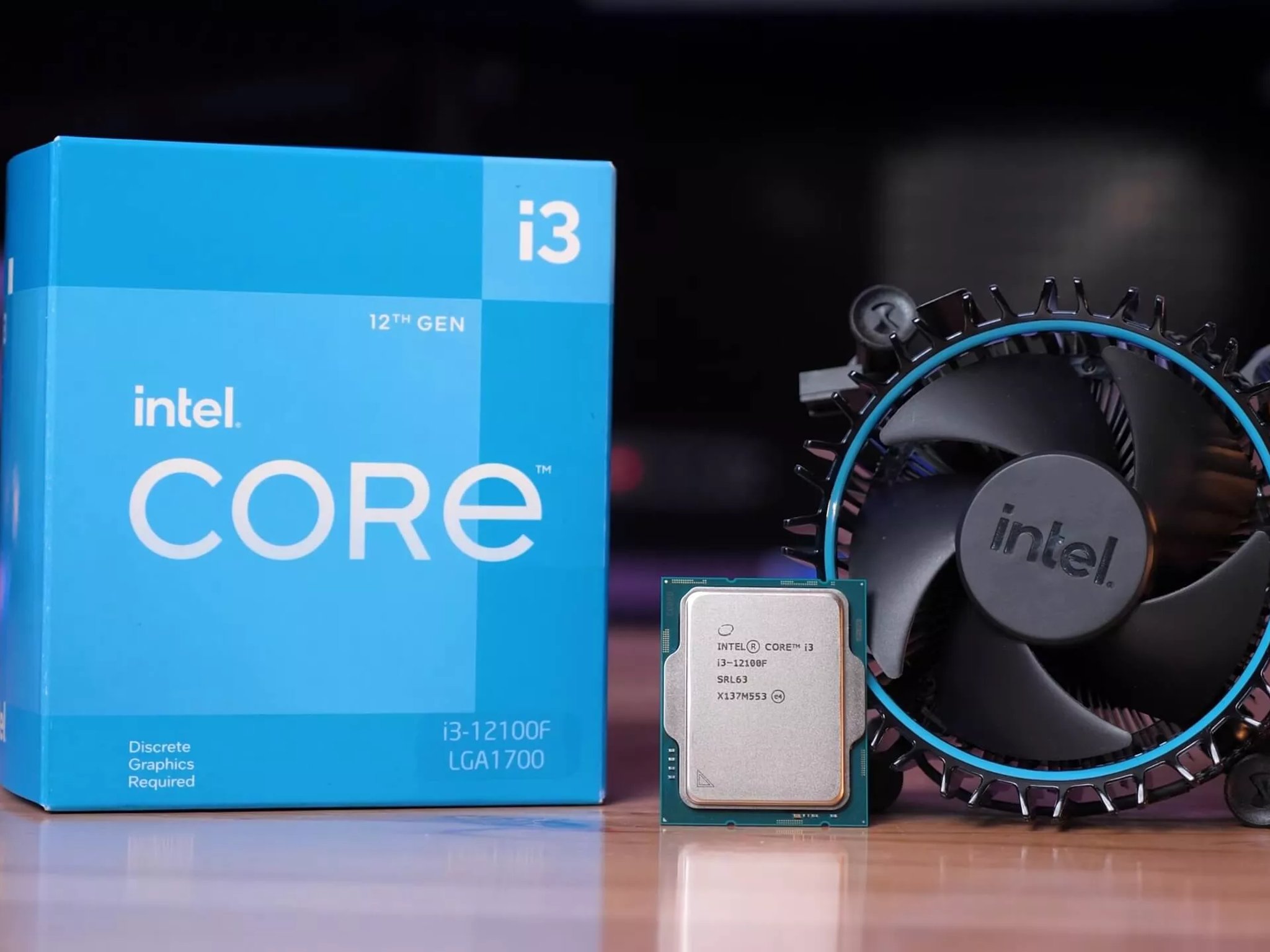 Intel Core i3-12100f with cooler